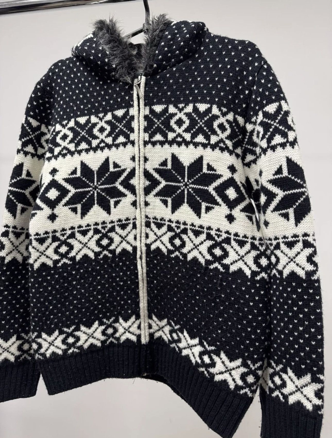 Abercrombie & Fitch × Hysteric Glamour × If Six Was Nine Vintage Abercrombie & Fitch Zip Hoodie Y2K Style Fur Genuine Size US S / EU 44-46 / 1 - 3 Thumbnail