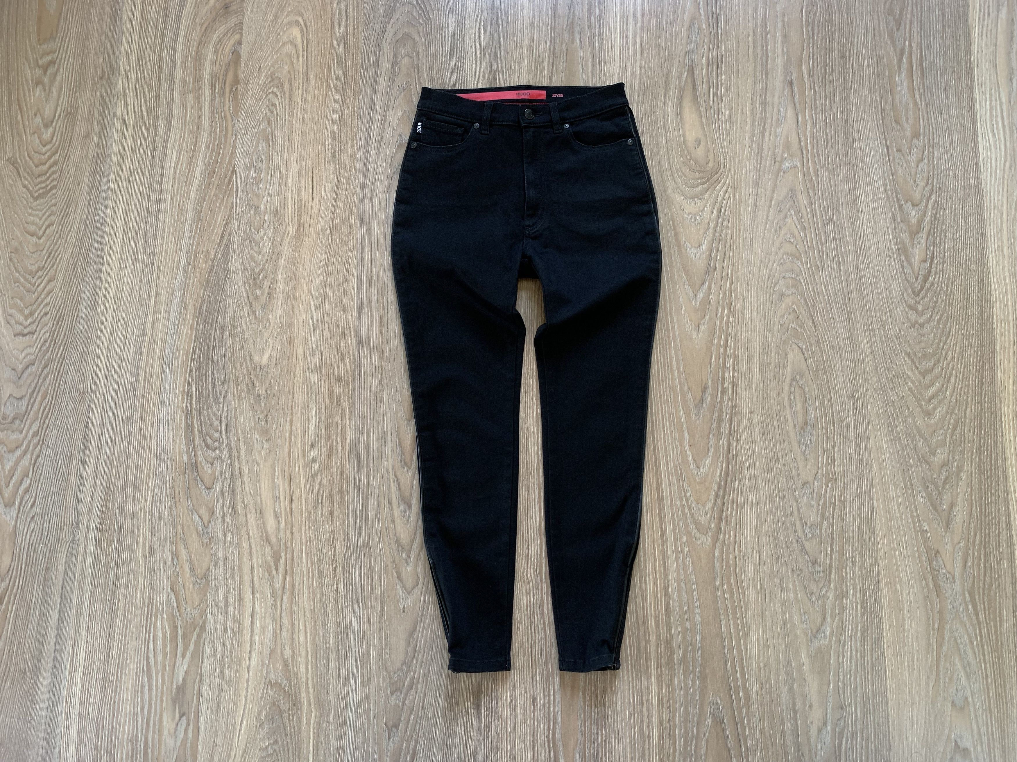 Hugo Boss Womens Hugo Boss Lou Black Skinny High Rise Jeans Size 27" / US 4 / IT 40 - 1 Thumbnail