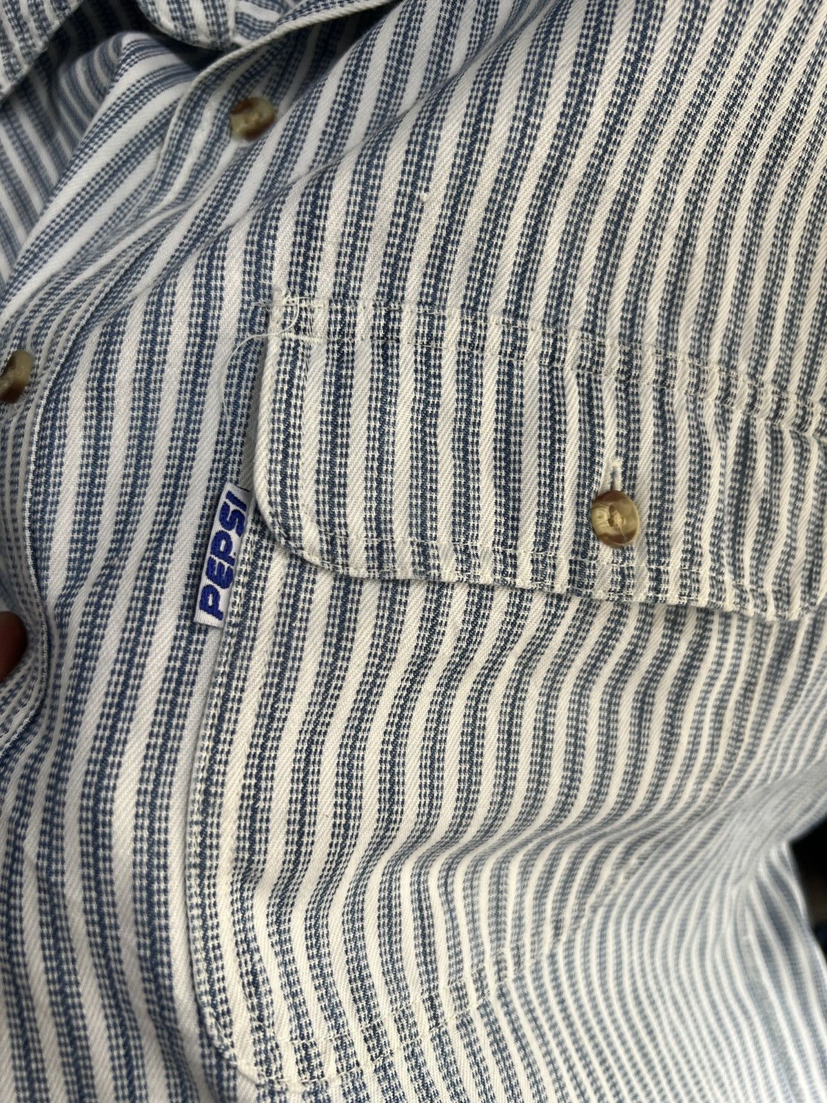 Pepsi 🔥Pepsi Double Pockets Button Up Shirt Size US L / EU 52-54 / 3 - 9 Thumbnail