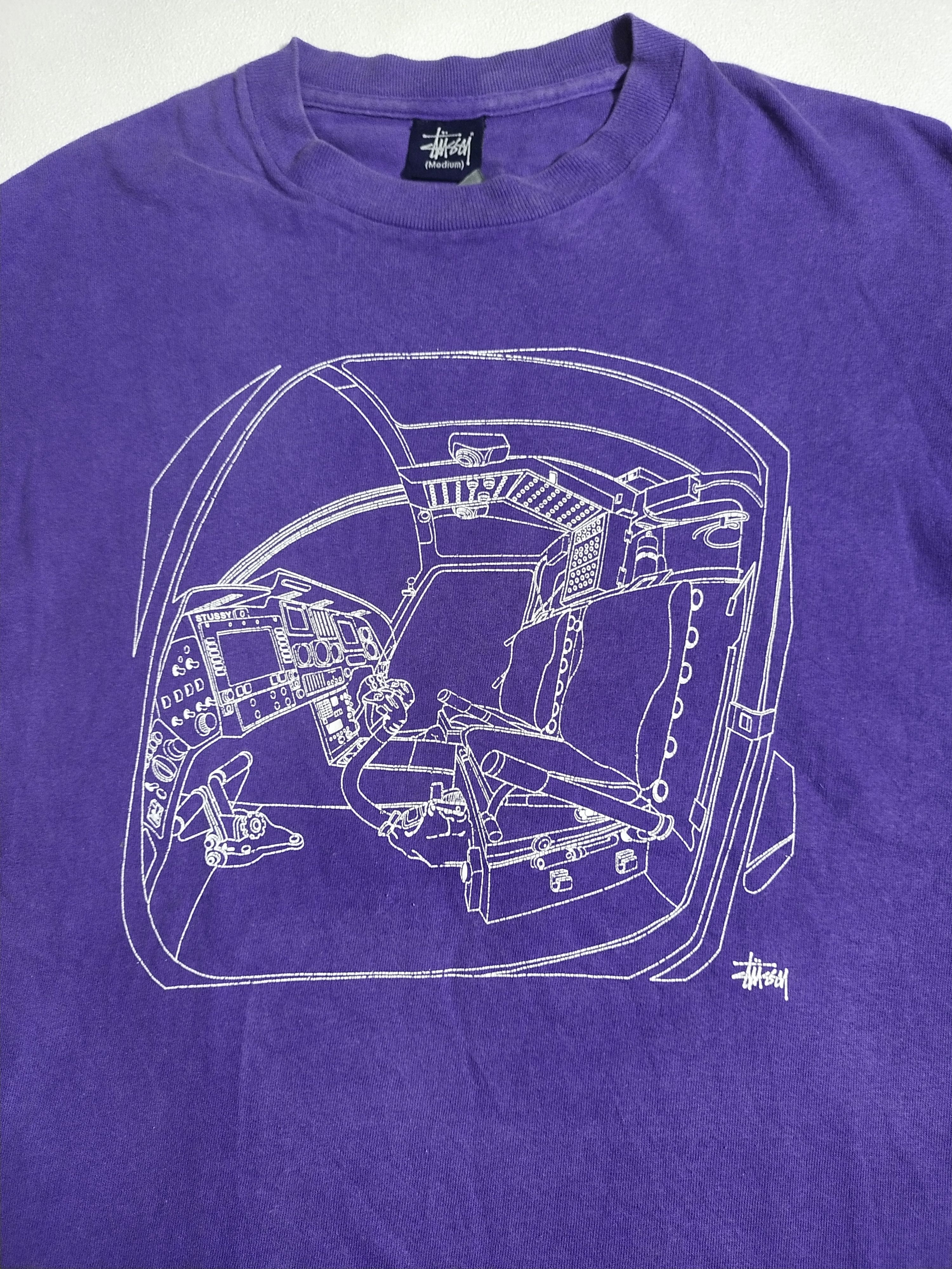 Stussy vintage stussy graphic airplane cockpit Size US M / EU 48-50 / 2 - 8 Thumbnail