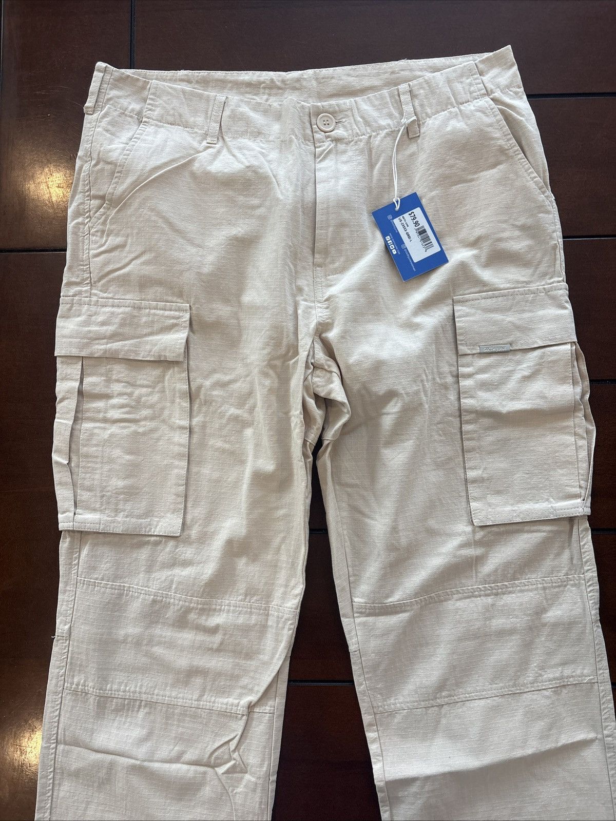 Sixth June Paris Sixth June Paris Men L Cargo Pants Khaki/Beige Cargo Pockets Size US 32 / EU 48 - 1 Thumbnail