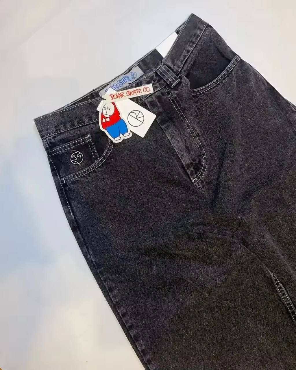Japanese Brand × Vintage baggy high-waisted jeans. Size US 36 / EU 52 - 3 Thumbnail