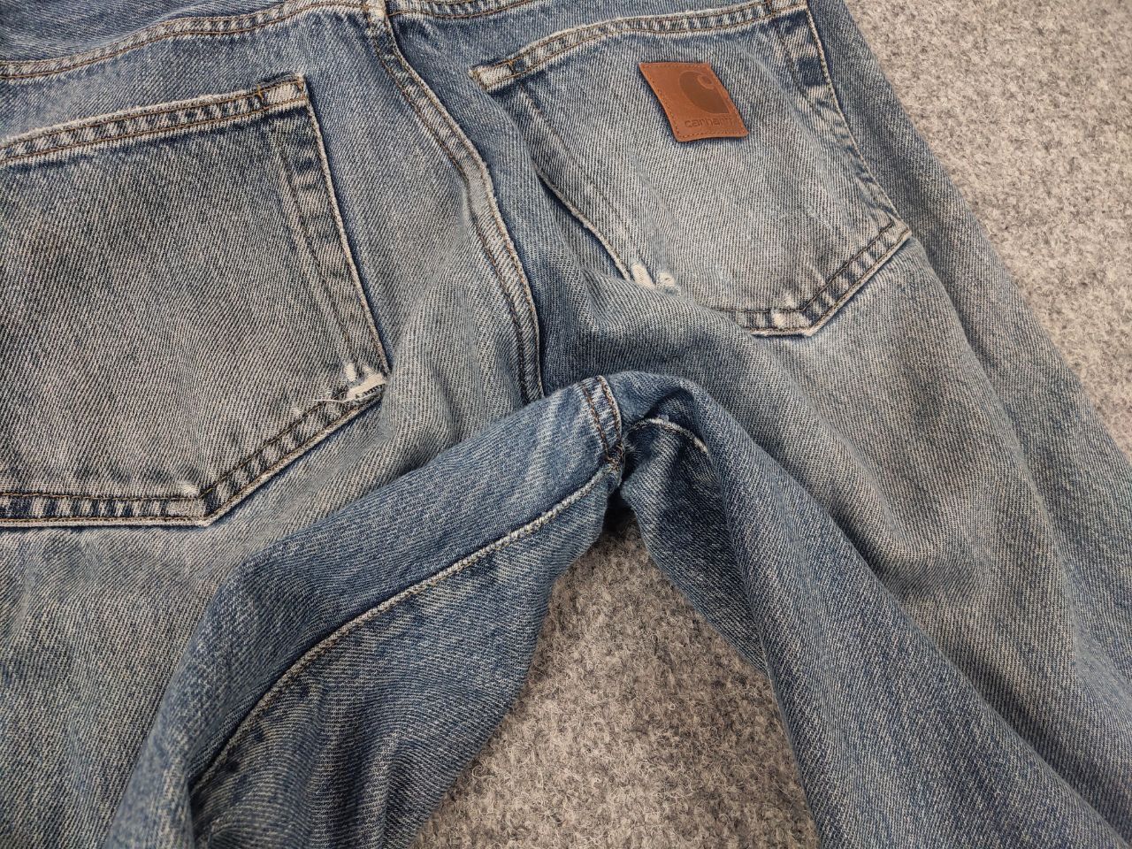Carhartt Vintage 90's Carhartt USA Style Blue Faded Denim Jeans Size US 32 / EU 48 - 14 Thumbnail