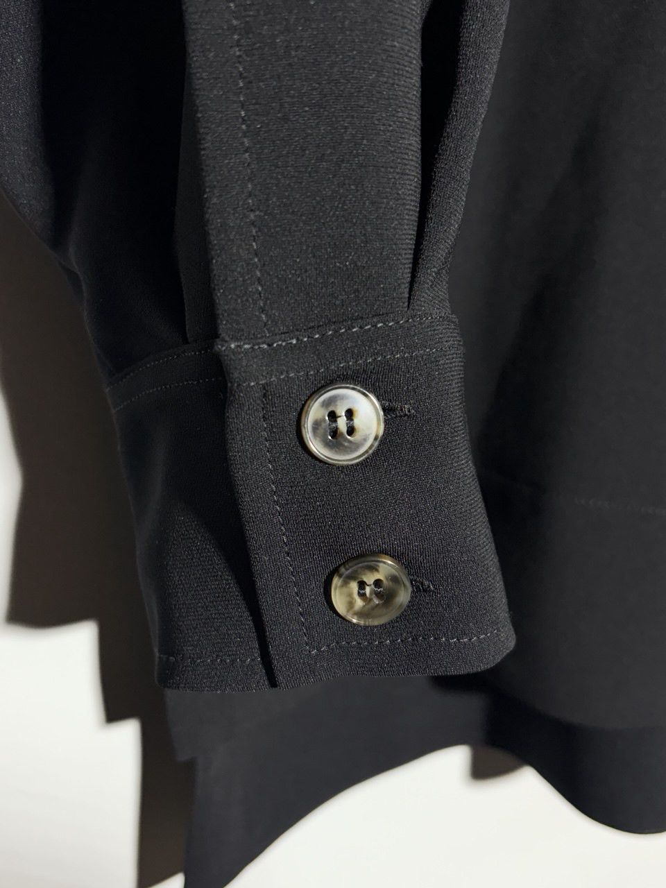 Marina Rinaldi Marina Rinaldi Triacetate Cady Tunic Shirt Black 350$ RRP Size XL / US 12-14 / IT 48-50 - 10 Thumbnail