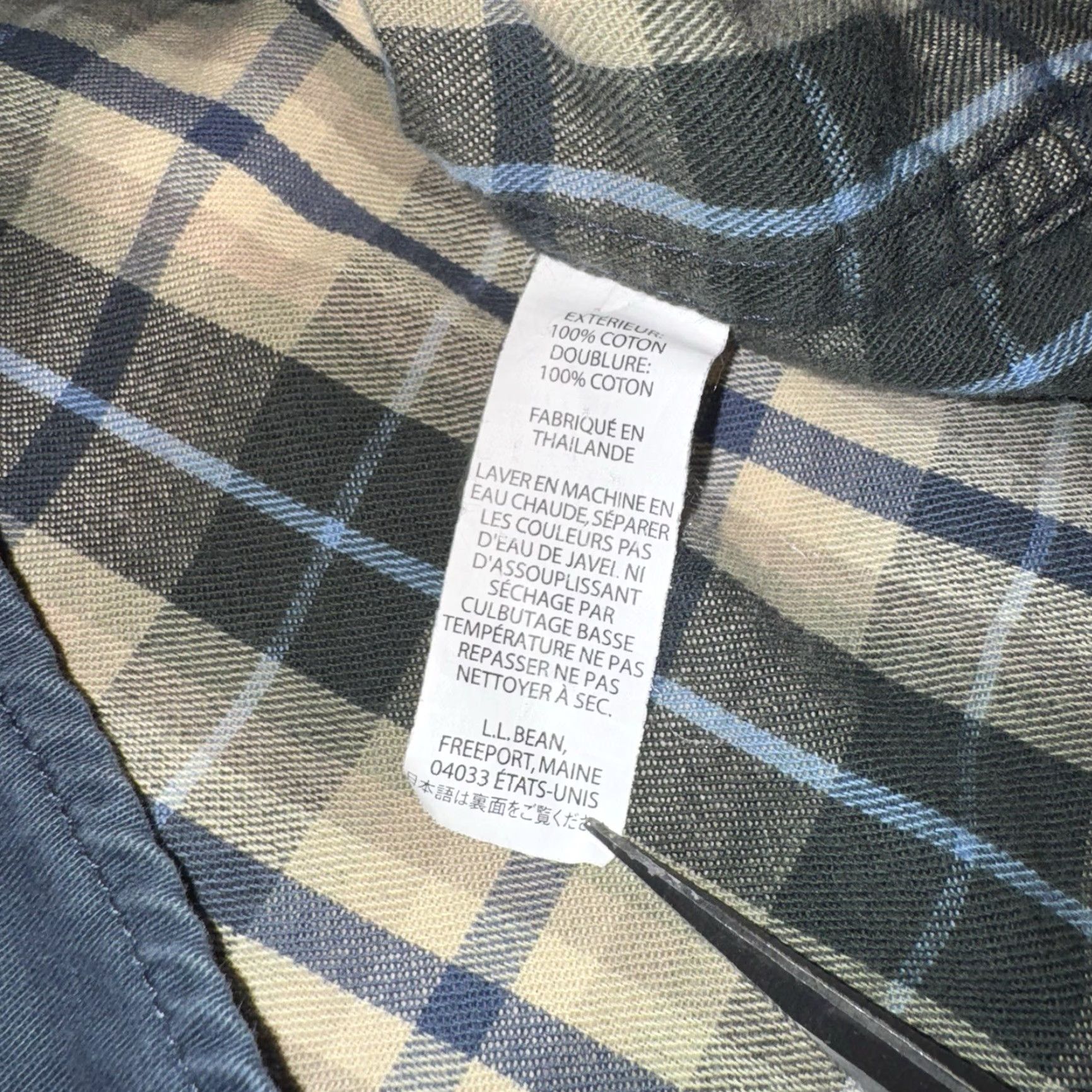 Vintage VINTAGE LL Bean Hurricane Flannel Lined Shirt Jacket Mens 2XL Tall Blue Shirt Jacket Size US XXL / EU 58 / 5 - 4 Thumbnail