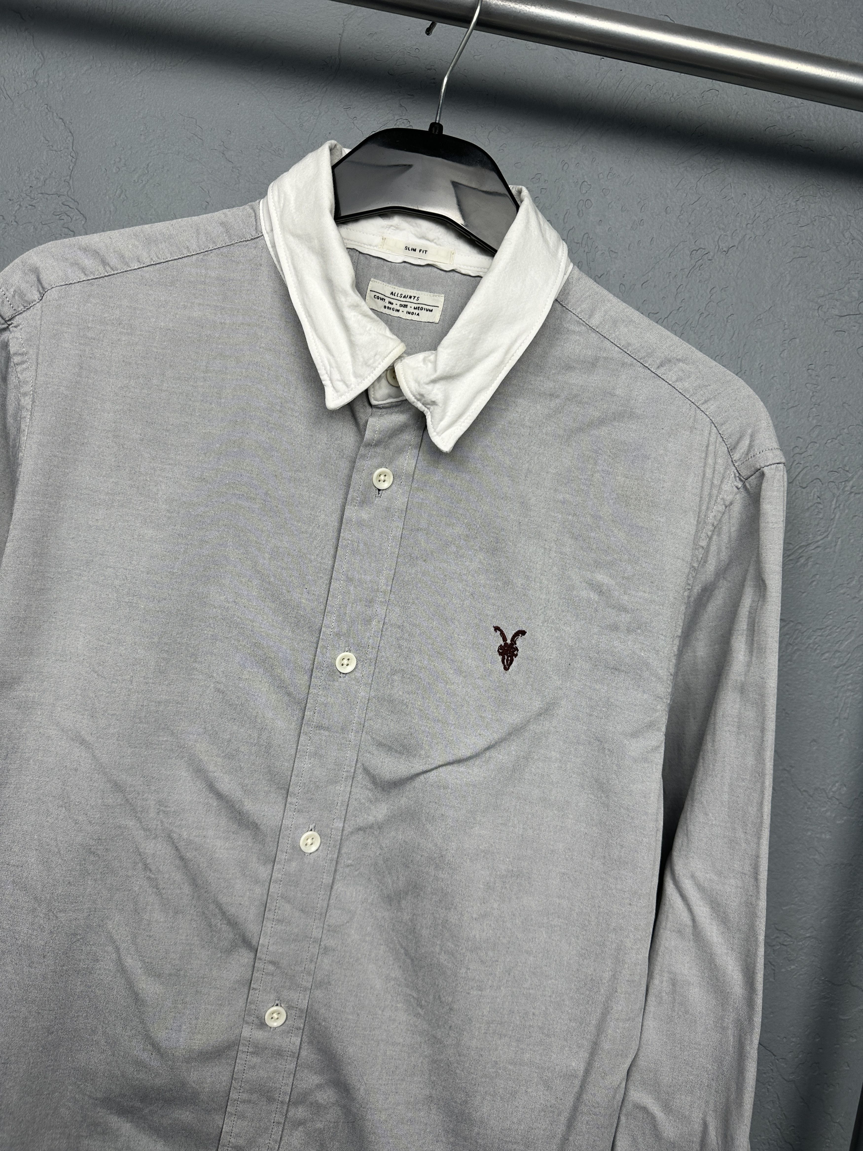Allsaints Allsaints Mens Danzig Long Sleeve Shirt Size US M / EU 48-50 / 2 - 2 Thumbnail