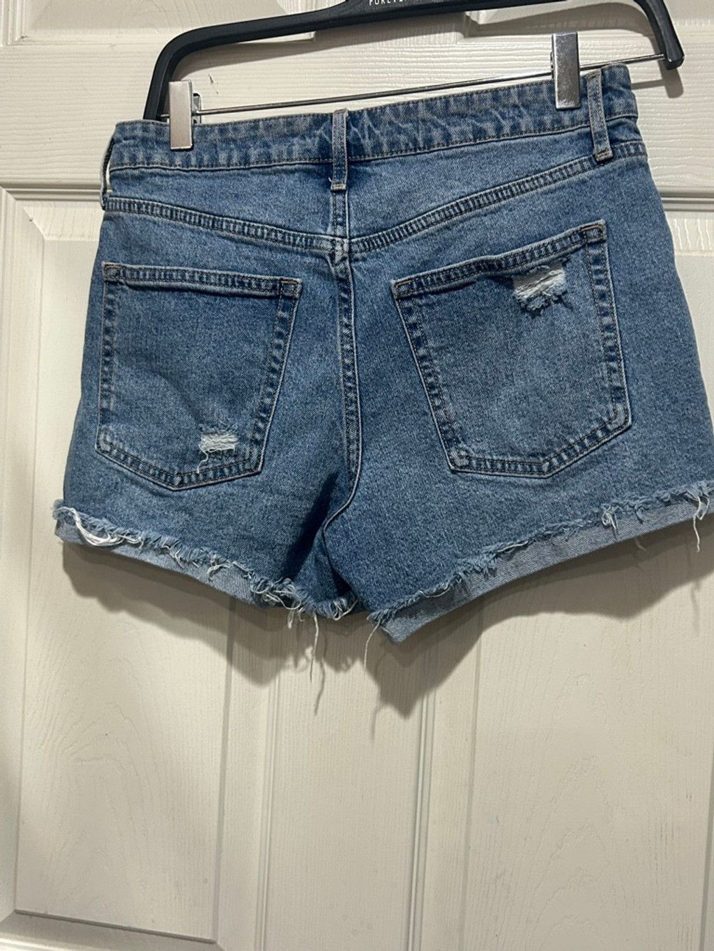 Other Juniors No Boundaries Jean Shorts Size 7 Blue Distressed Size 30" / US 8 / IT 44 - 3 Thumbnail