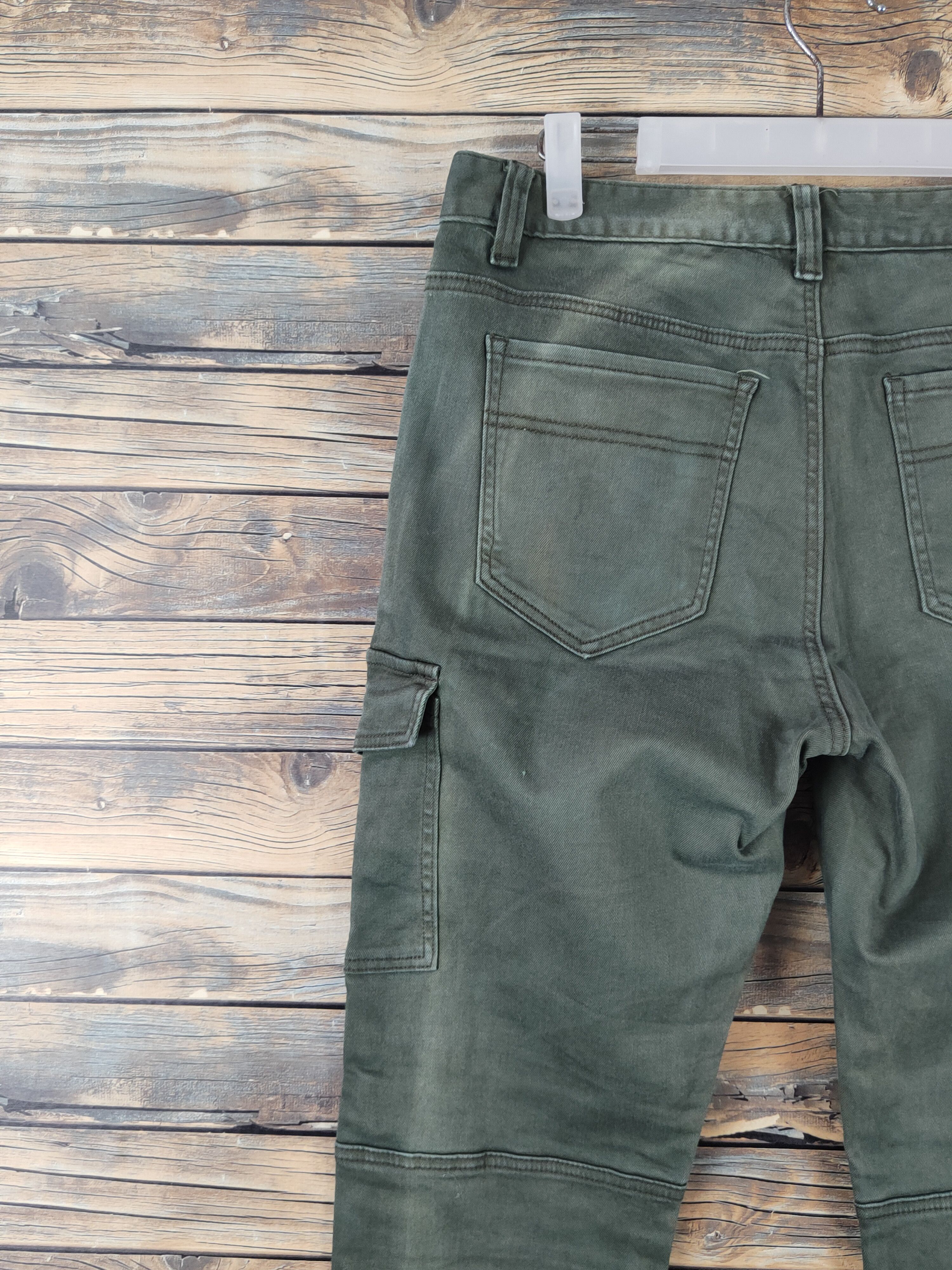 Japanese Brand DLL Invisible Green Multipocket Tactical Cargo Pants #263 Size 31" - 8 Thumbnail