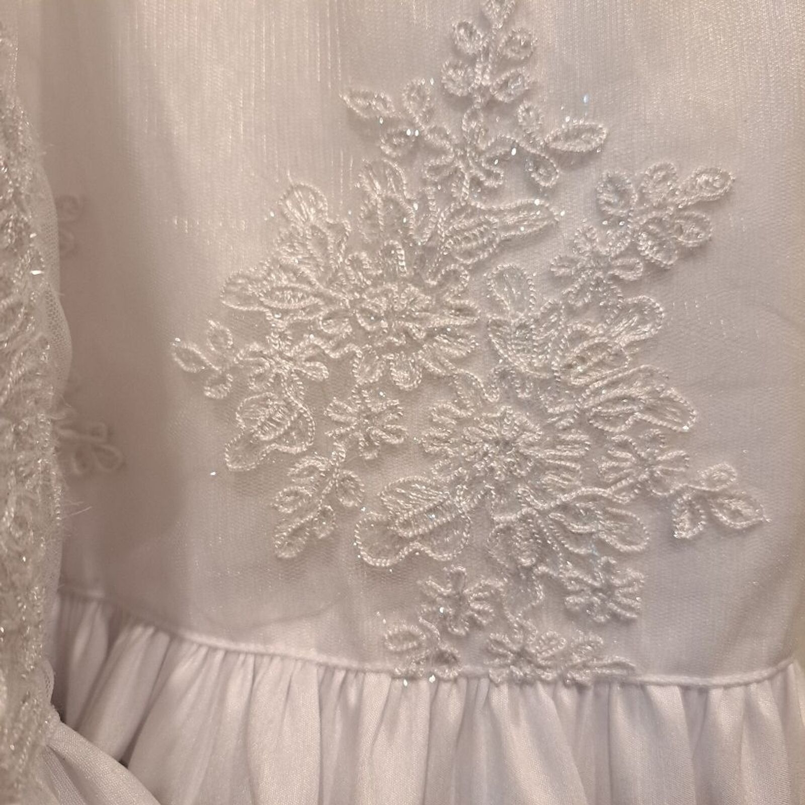 Other Girls white flower girl dress wedding Convertible 2-3 tiers Size S / US 4 / IT 40 - 8 Thumbnail