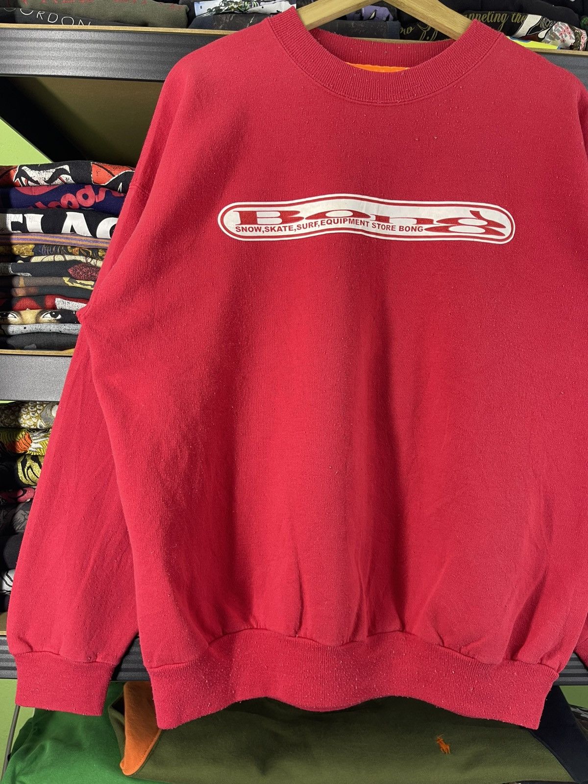 Vintage Vintage Bong Snow Skate Surf Equipment Store Bong Sweatshirt Size US L / EU 52-54 / 3 - 4 Thumbnail