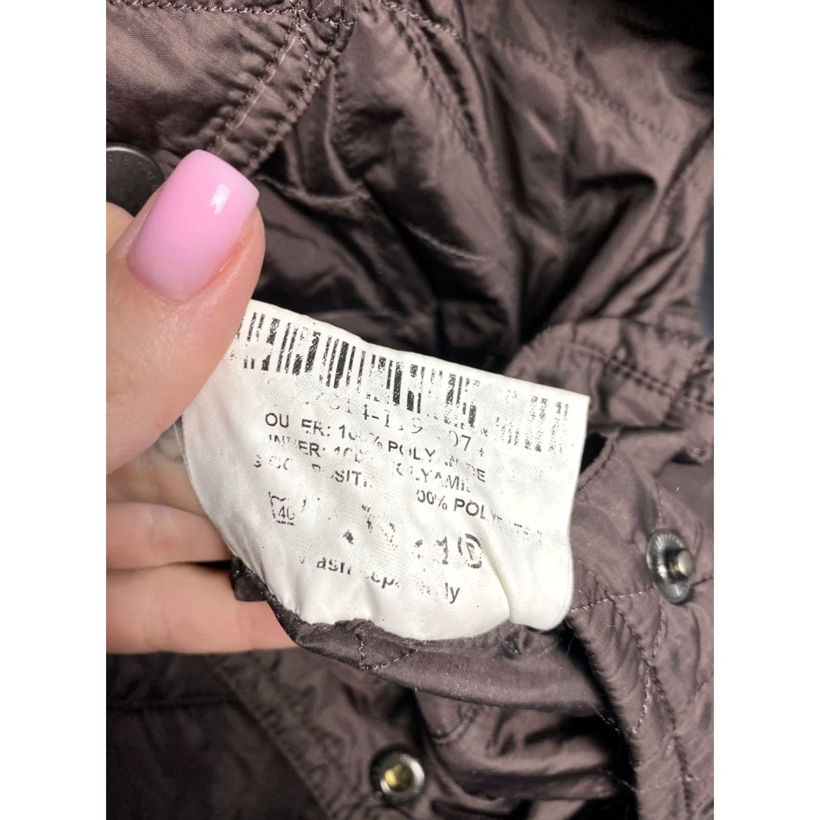 Barbour Barbour Jacket Quilted Flyweight Womens YD UK 12 Brown Polyamide Lining Polyester Barbour Size M / US 6-8 / IT 42-44 - 7 Thumbnail