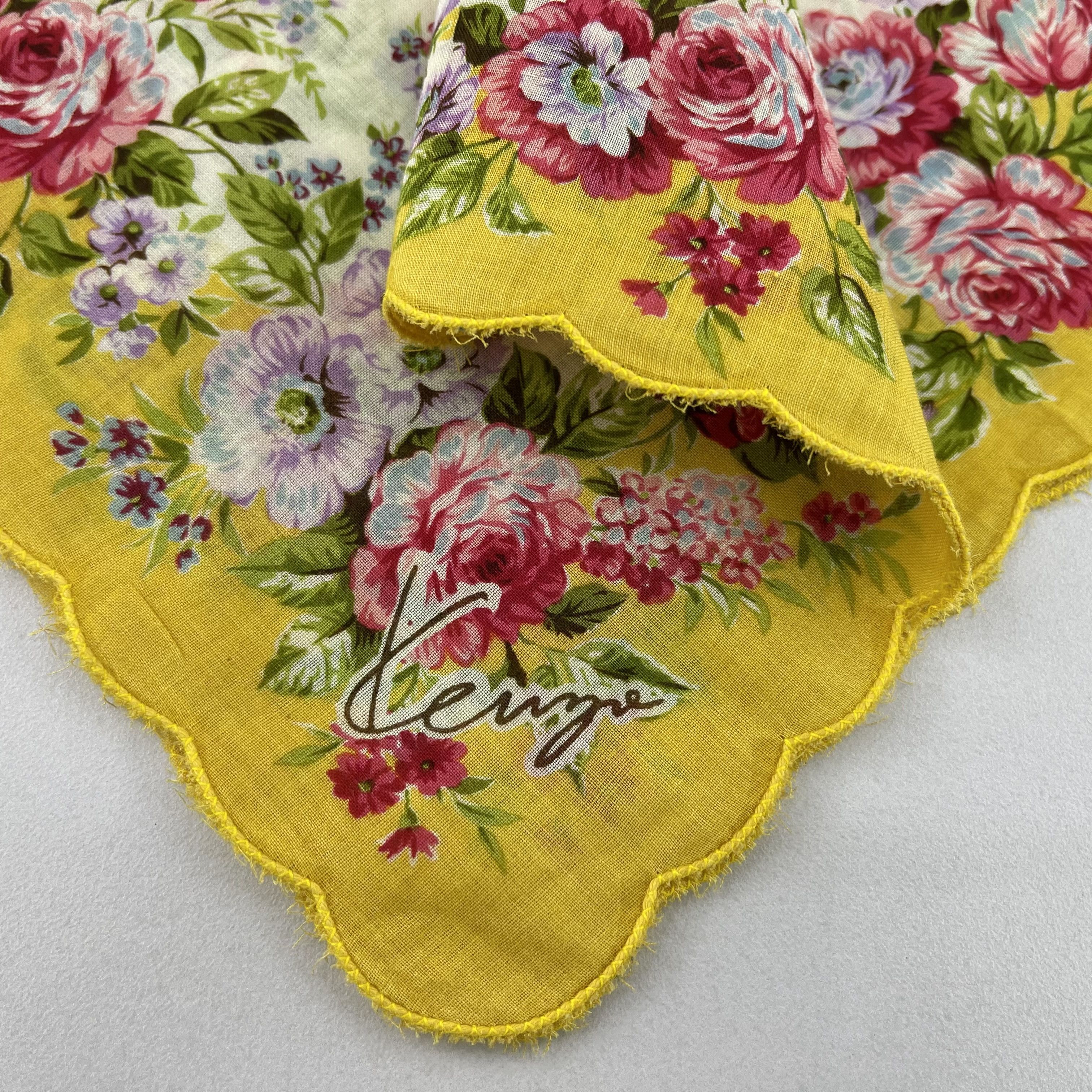 Kenzo × Vintage Kenzo Handkerchief/Neckerchief/Bandana-KD3304 Size ONE SIZE - 4 Thumbnail