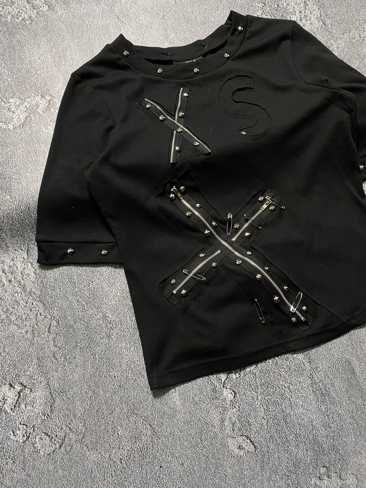 20471120 × Japanese Brand XSPUNK Opium Gothic Zip Twists T-Shirt Ifsixwasnine Lgb vibe Size M / US 6-8 / IT 42-44 - 4 Thumbnail