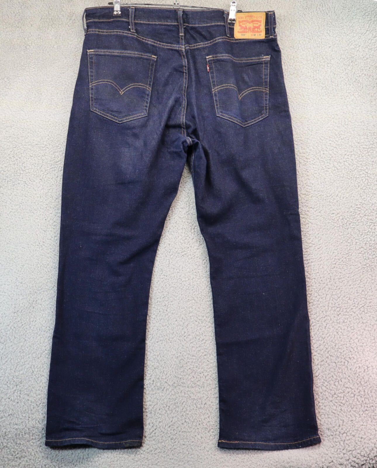 Levi's Levi's Men 514 Straight Stretch Blue Denim Jeans Tag 38x30 Size US 38 / EU 54 - 1 Thumbnail