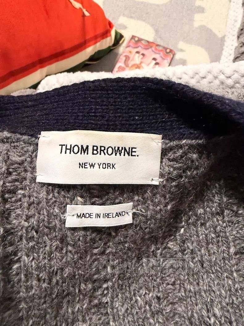 Thom Browne Thom Browne Classic Knit Open-Cardigan Size US S / EU 44-46 / 1 - 6 Thumbnail