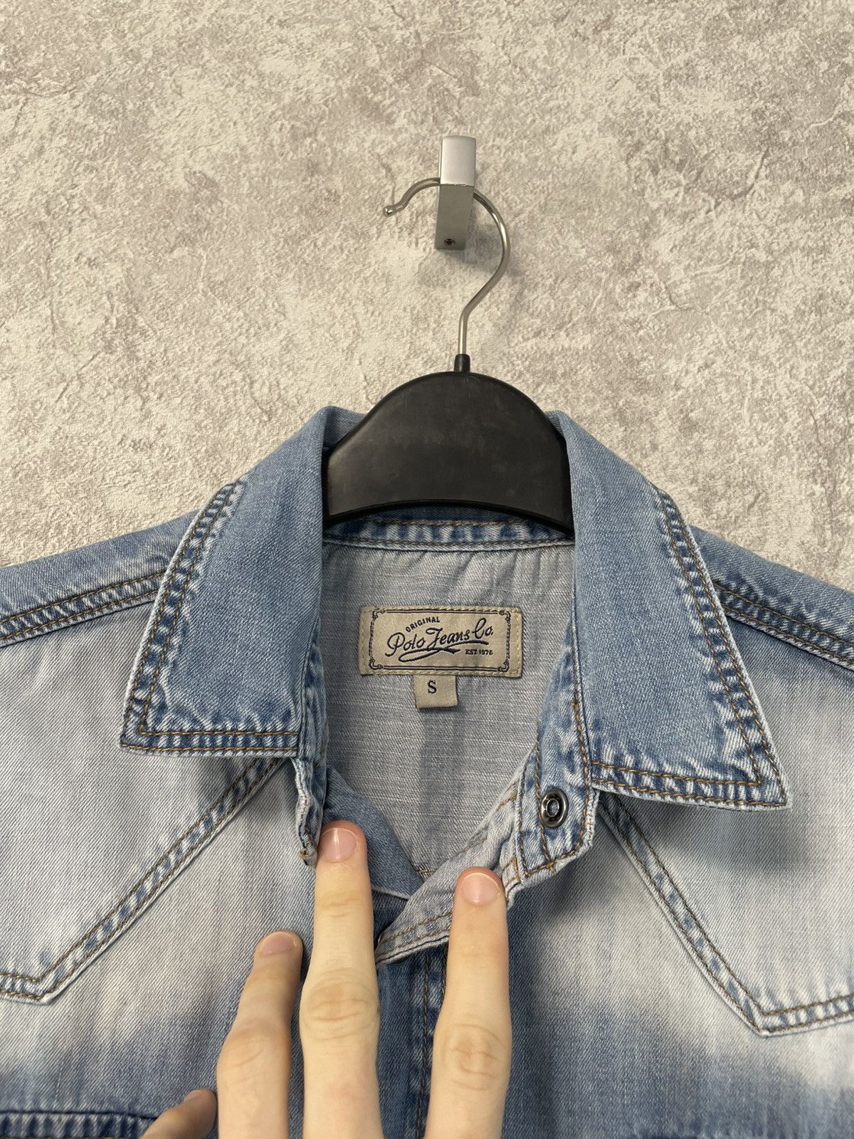 Polo Ralph Lauren Vintage Polo Ralph Lauren Jeans Denim Long Sleeve Shirt Size US S / EU 44-46 / 1 - 13 Thumbnail