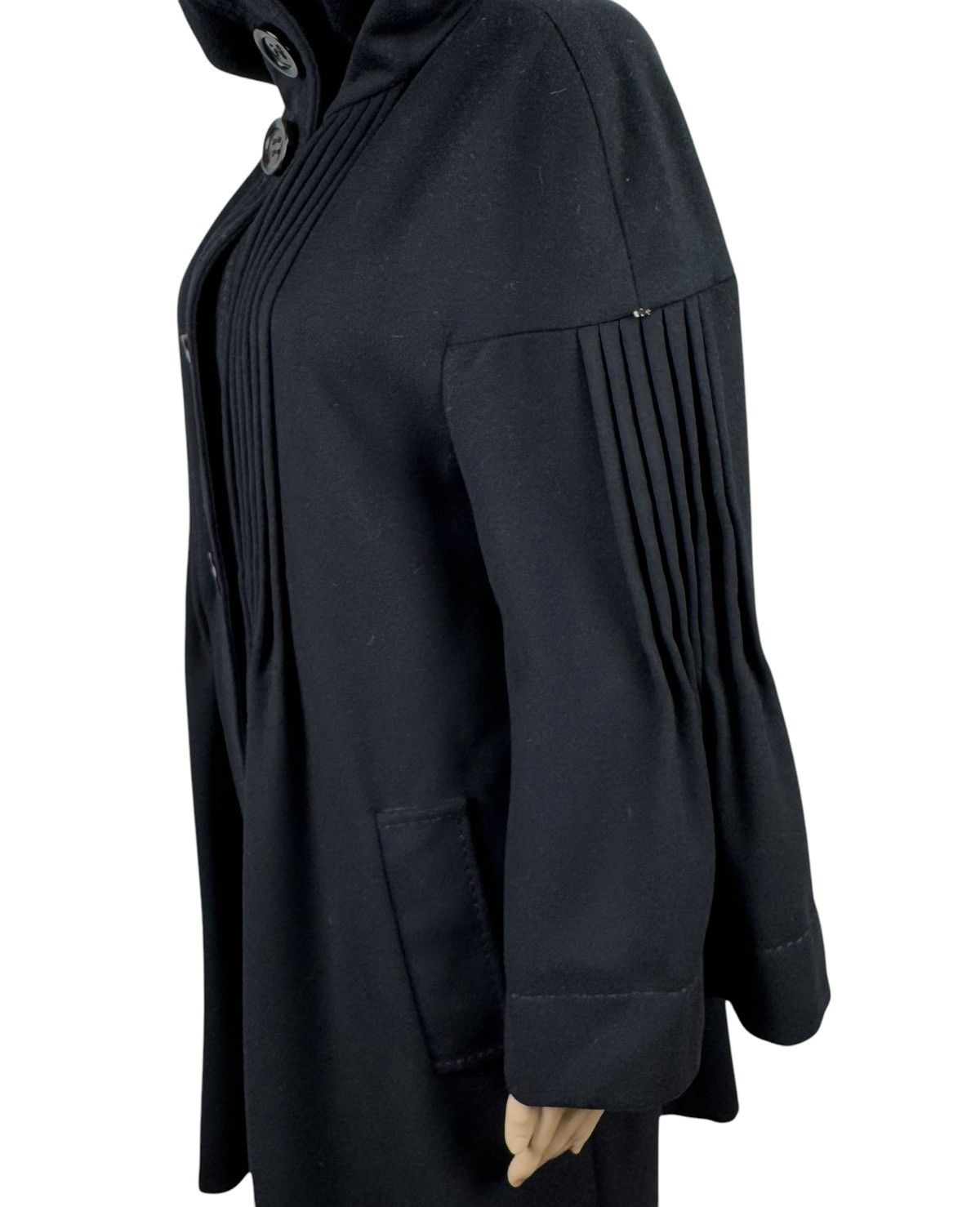 Sportmax Sportmax Virgin Wool Pleated Coat Mock Neck size IT46 US12 Size XL / US 12-14 / IT 48-50 - 11 Thumbnail