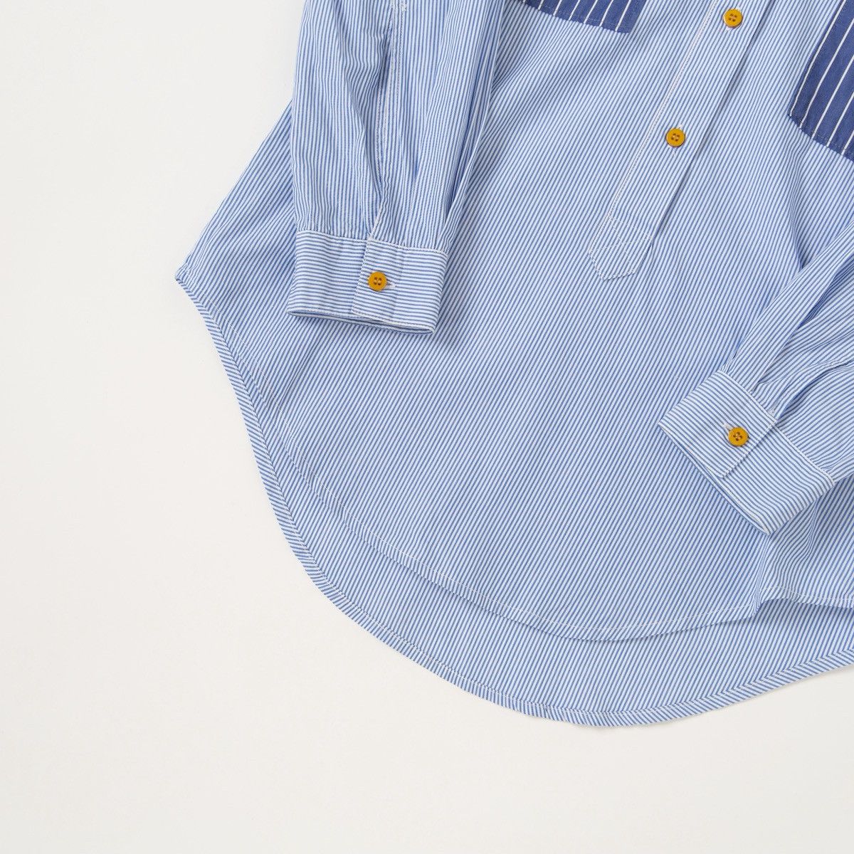 Other Baum und Pferdgarten Mens Blue Striped Shirt Mandarin Collar Size US S / EU 44-46 / 1 - 5 Thumbnail