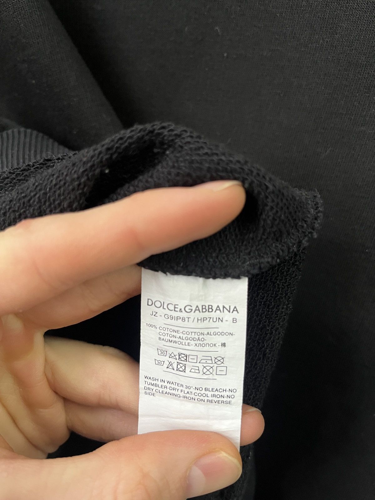 Dolce & Gabbana Dolce & Gabbana black sweatshirt Heraldic Sicilia print Size US S / EU 44-46 / 1 - 9 Thumbnail