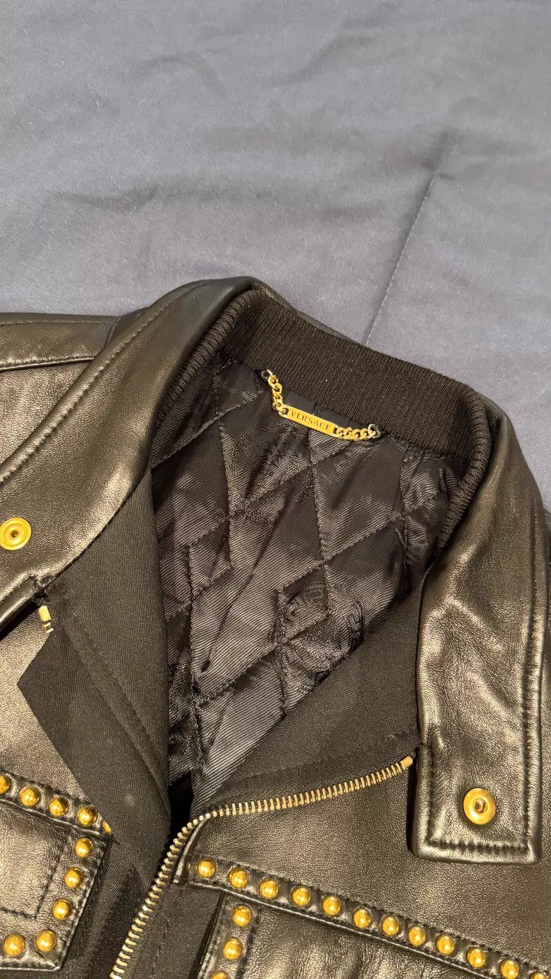 Versace Versace Men's leather jacket Size US S / EU 44-46 / 1 - 4 Thumbnail