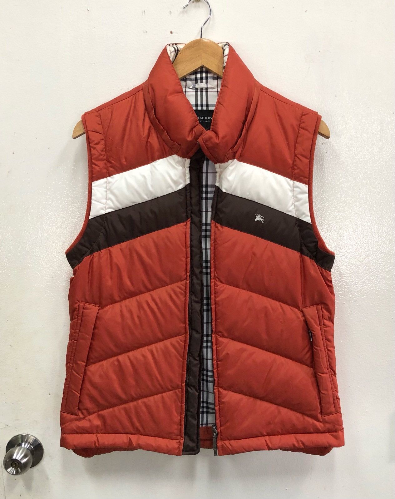 Burberry Black Label Goose Down Puffer Vest Jacket