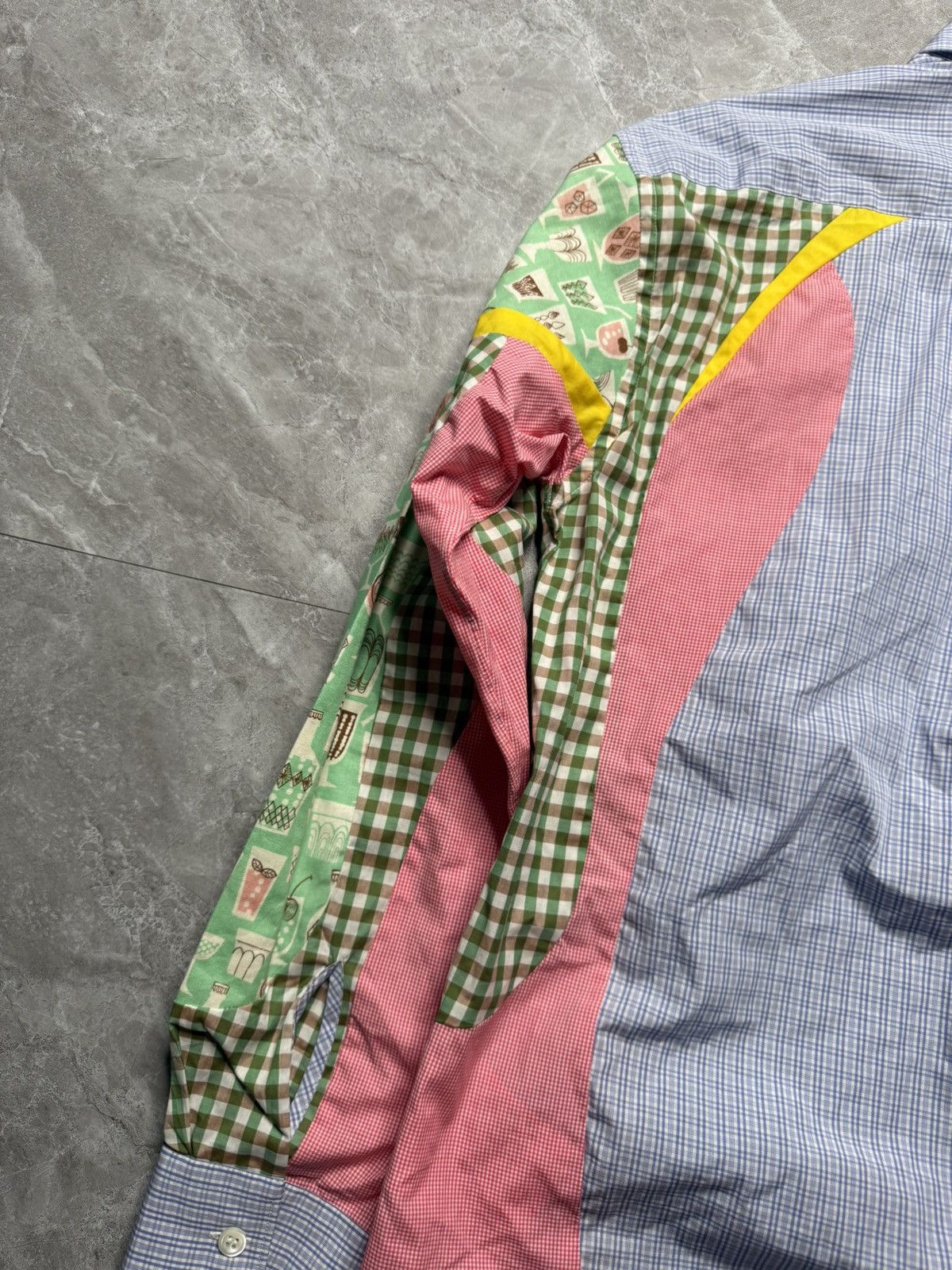 Comme des Garcons SHIRT CDG Shirt S/S 13 Patch Panneled Buttondown Size US XS / EU 42 / 0 - 7 Thumbnail