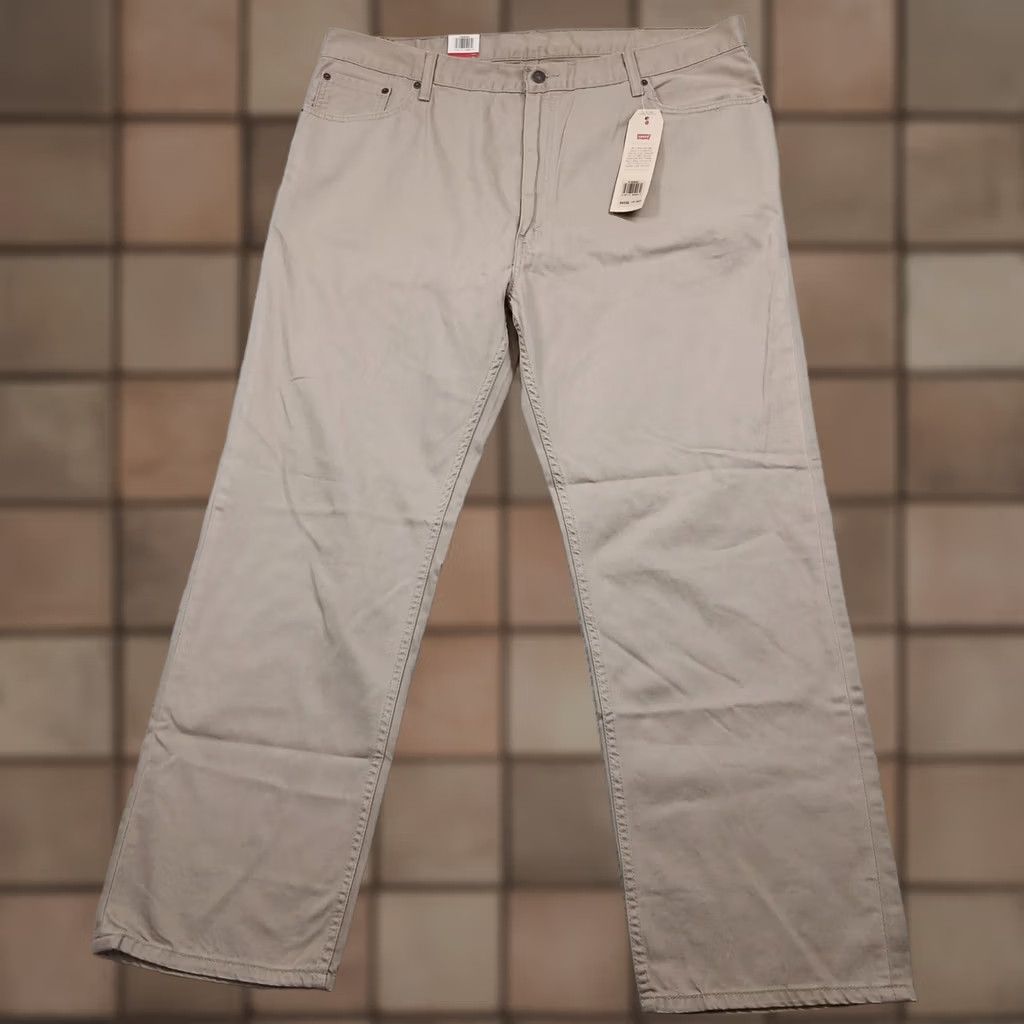 Levi's Levi's 559 Relaxed Straight Fit Jeans 44x32 Timberwolf Khaki Tan NWT Size US 44 / EU 60 - 1 Thumbnail