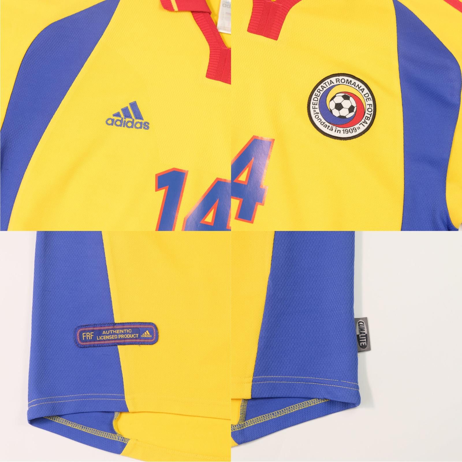 Adidas 2000/02 Romania Home Shirt Adidas Petre (M) Size US M / EU 48-50 / 2 - 6 Thumbnail
