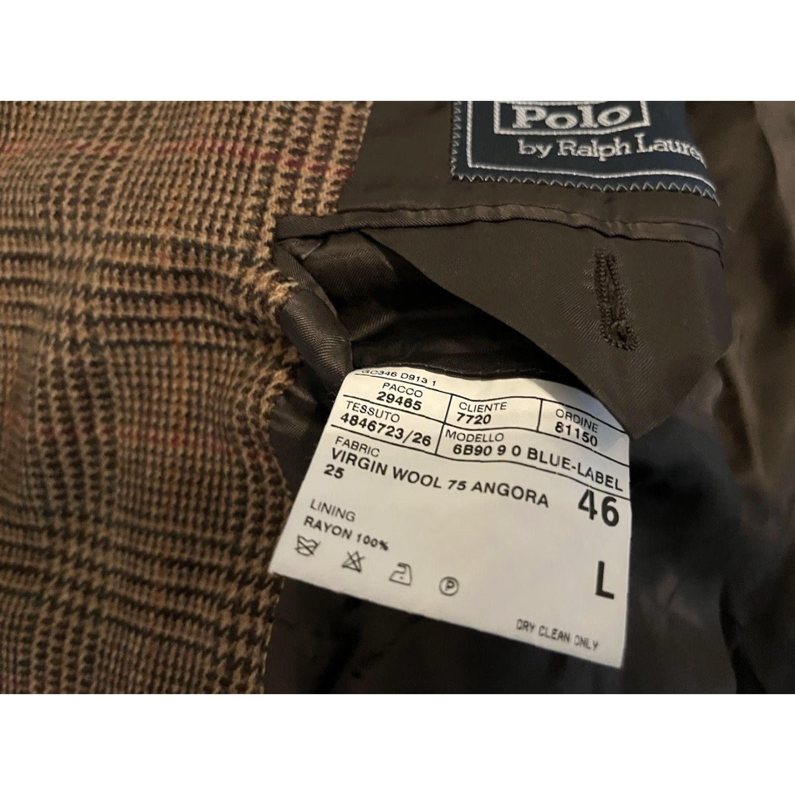 Polo Ralph Lauren Polo Ralph Lauren Polo Ralph Lauren Brown Wool Angora Blazer Sport Coat Jacket 46L Made in Italy Size US XXL / EU 58 / 5 - 6 Thumbnail