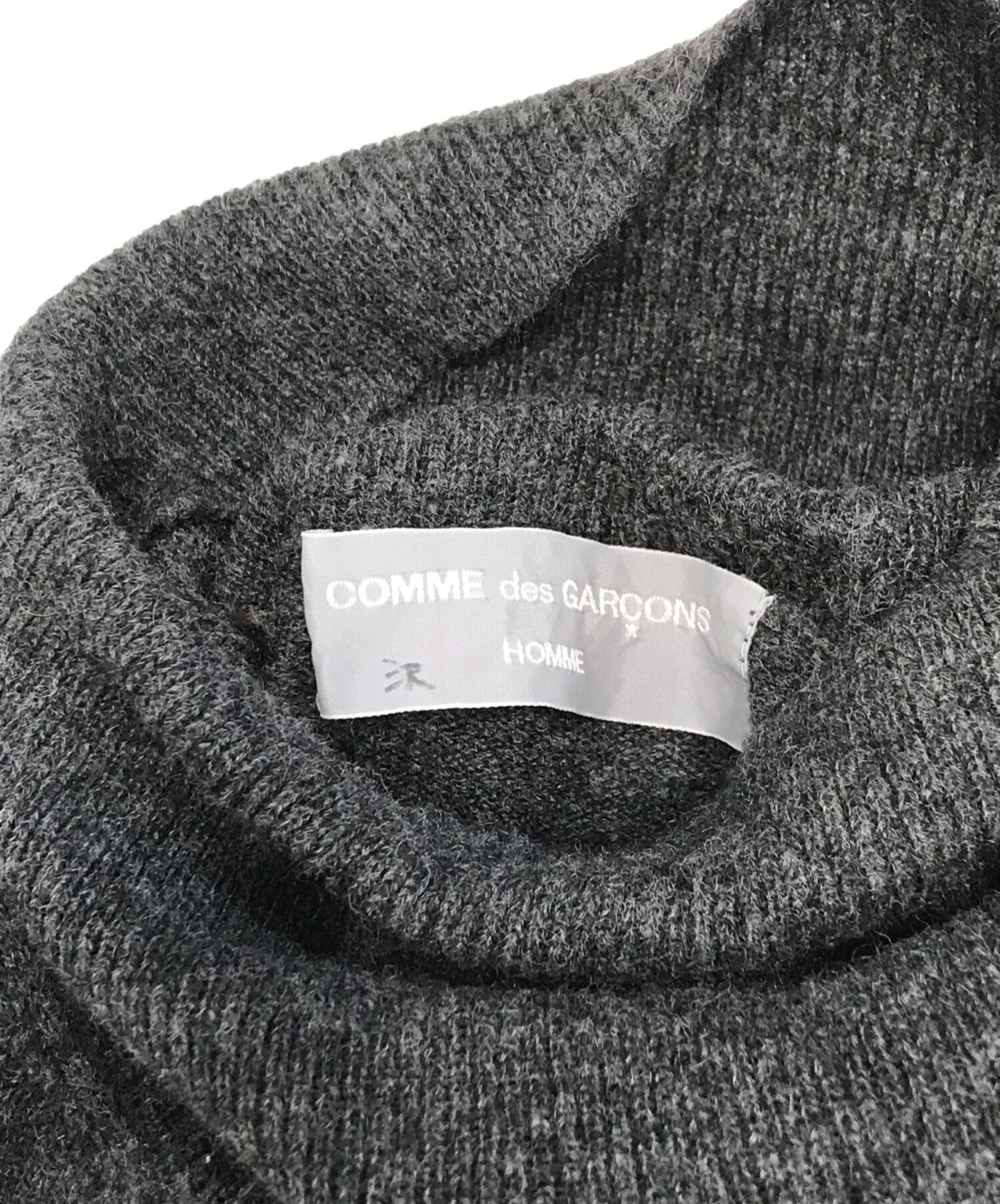 Comme des Garcons Homme 🐎 2003 Wool Turtleneck Size US M / EU 48-50 / 2 - 4 Thumbnail