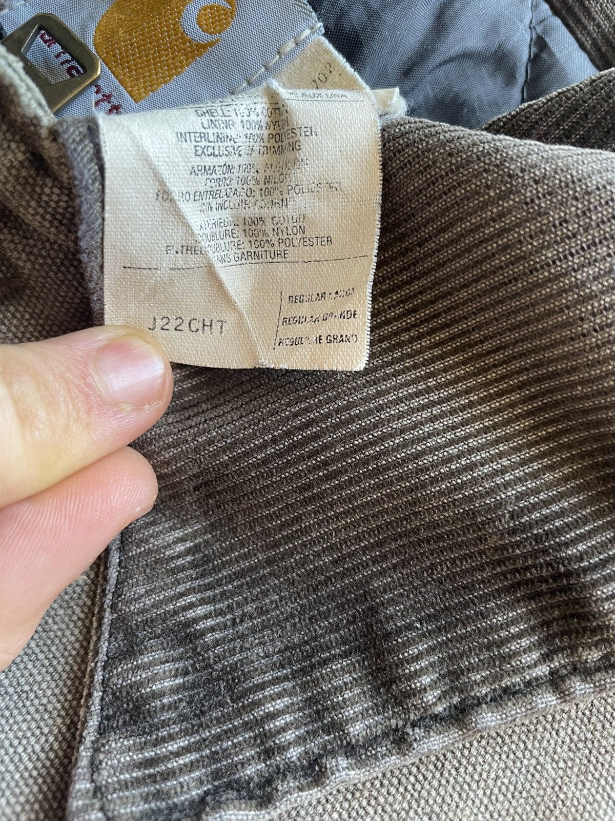 Carhartt j22 cht vintage carhartt faded jacket distressed