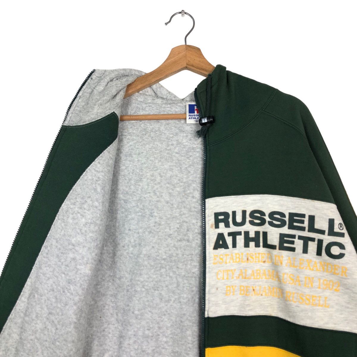 Japanese Brand 🔥90’s Rare Vintage Russell Athletic Hoodie Jacket Big Logo Size US L / EU 52-54 / 3 - 11 Thumbnail