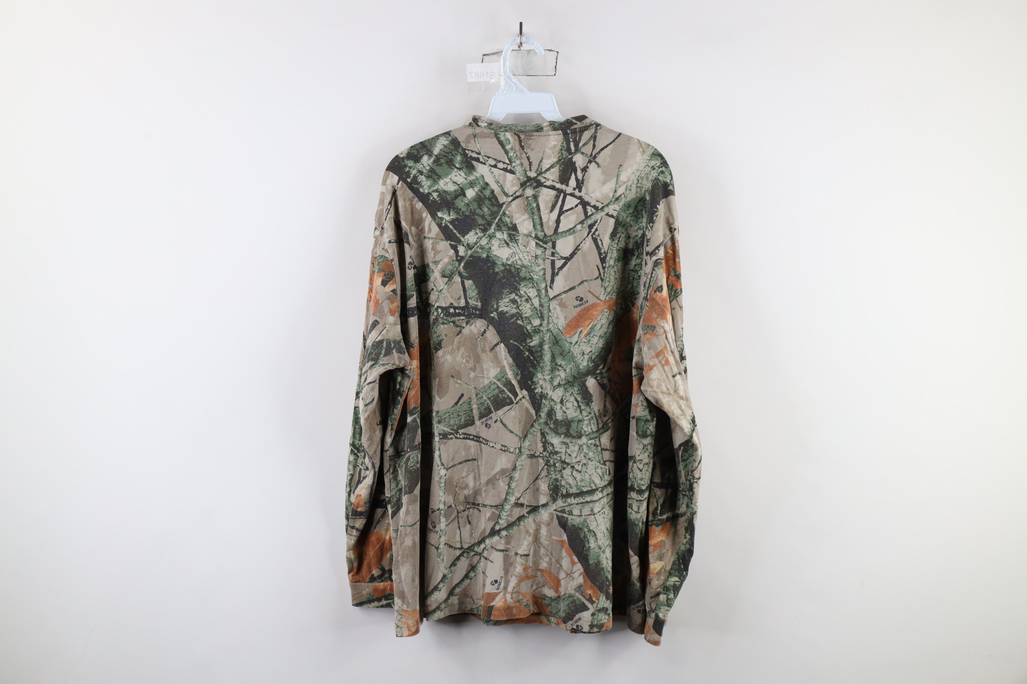 Vintage Vintage 90s Streetwear Long Sleeve Pocket T-Shirt Cotton Size US XL / EU 56 / 4 - 10 Thumbnail