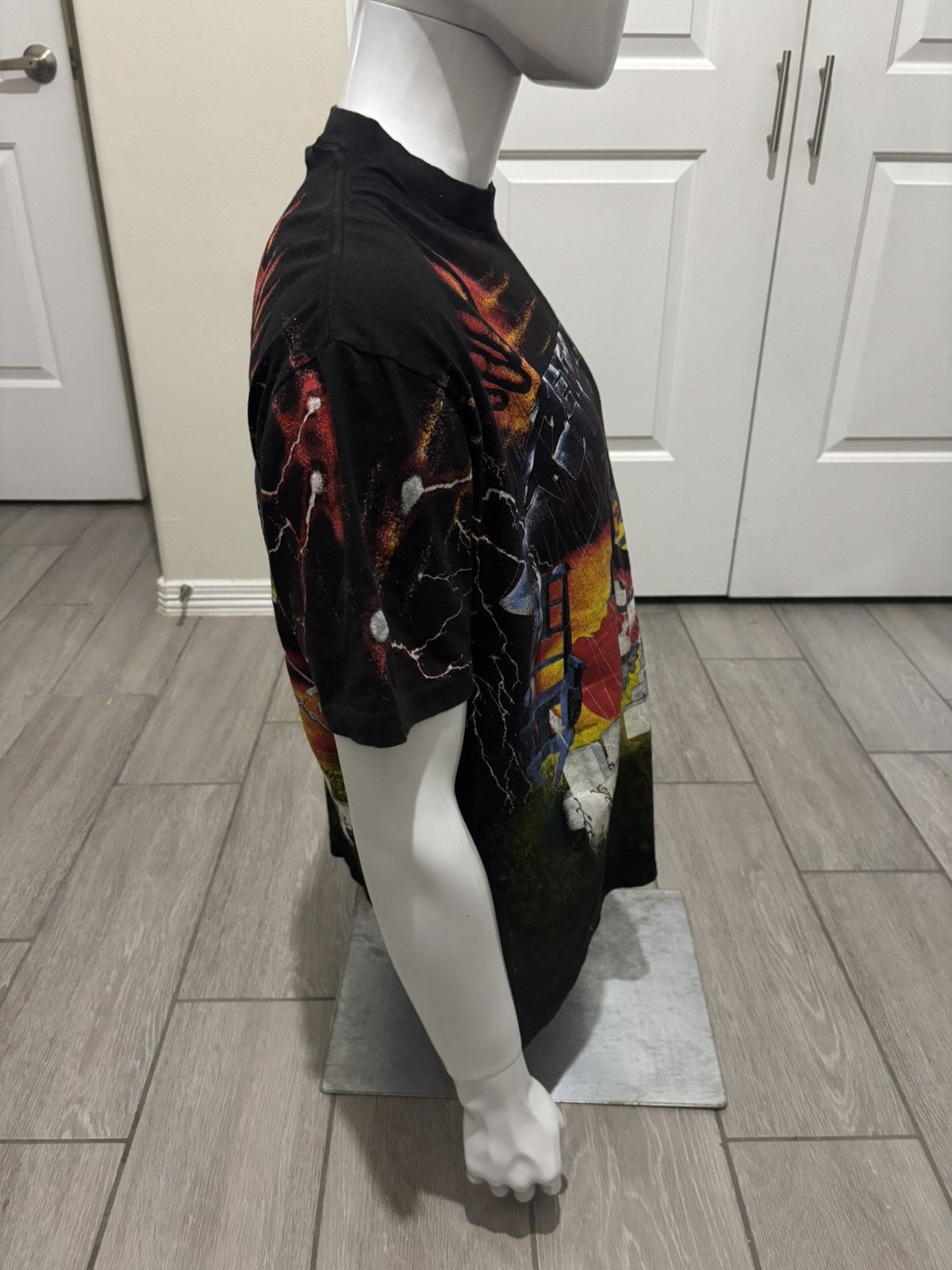 Band Tees × Metallica × Vintage Vintage ‘91 Metallica Wild Oats Master Of Puppets AOP Shirt Size US XL / EU 56 / 4 - 4 Thumbnail