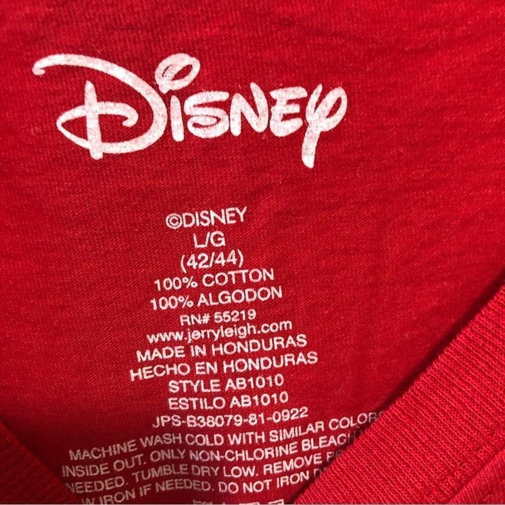 Disney Disney unisex Mickey ears red black cotton T-shirt man’s L Size US L / EU 52-54 / 3 - 4 Thumbnail