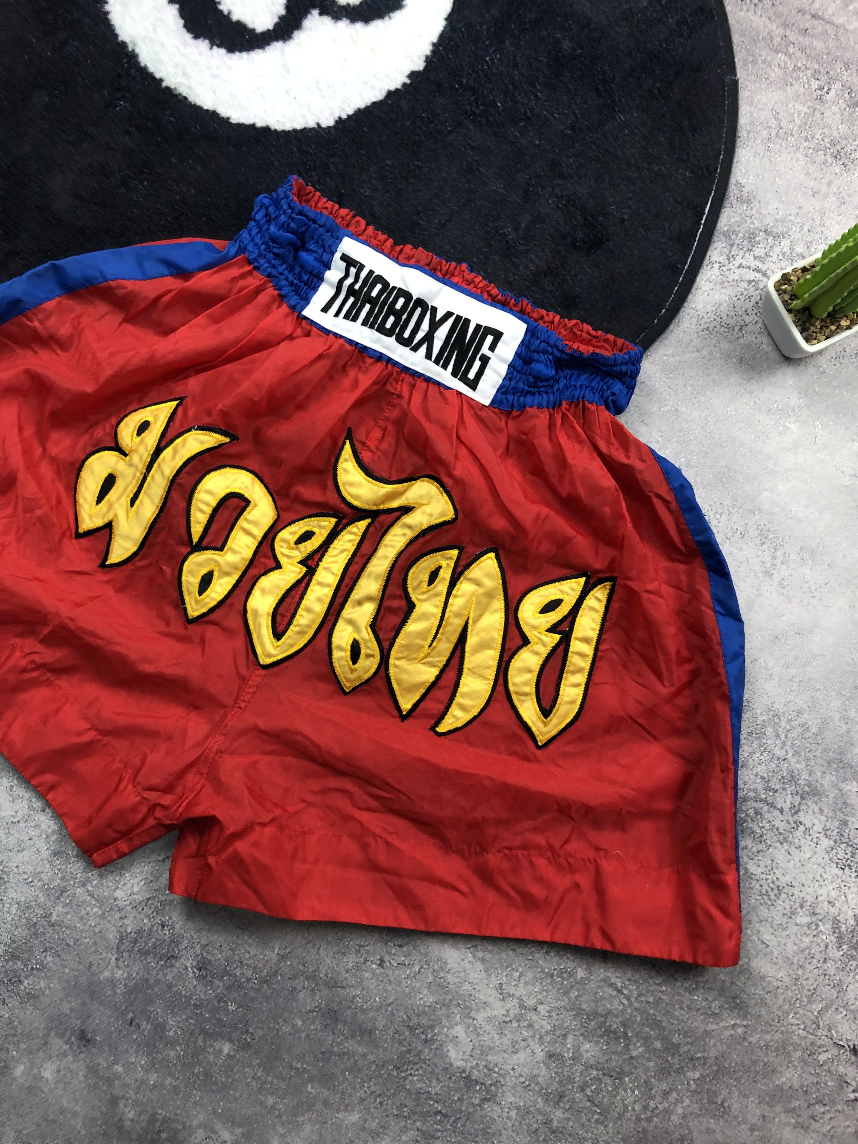 Other MUAI TAI Vintage Big Logo Hype Boxing Sportswear Shorts Size US 32 / EU 48 - 2 Thumbnail
