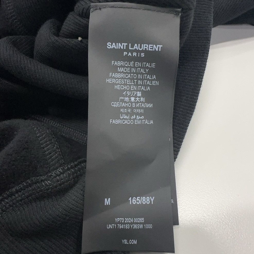 Saint Laurent Paris SAINT LAURENT Panelled half-zip hooded cotton sweatshirt Size M / US 6-8 / IT 42-44 - 3 Thumbnail