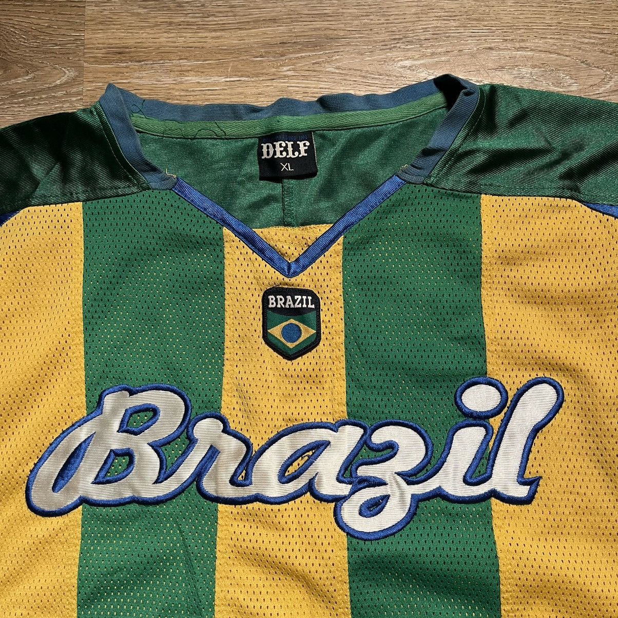 Other vintage 90s delf brazil striped mesh jersey Size US XL / EU 56 / 4 - 3 Thumbnail