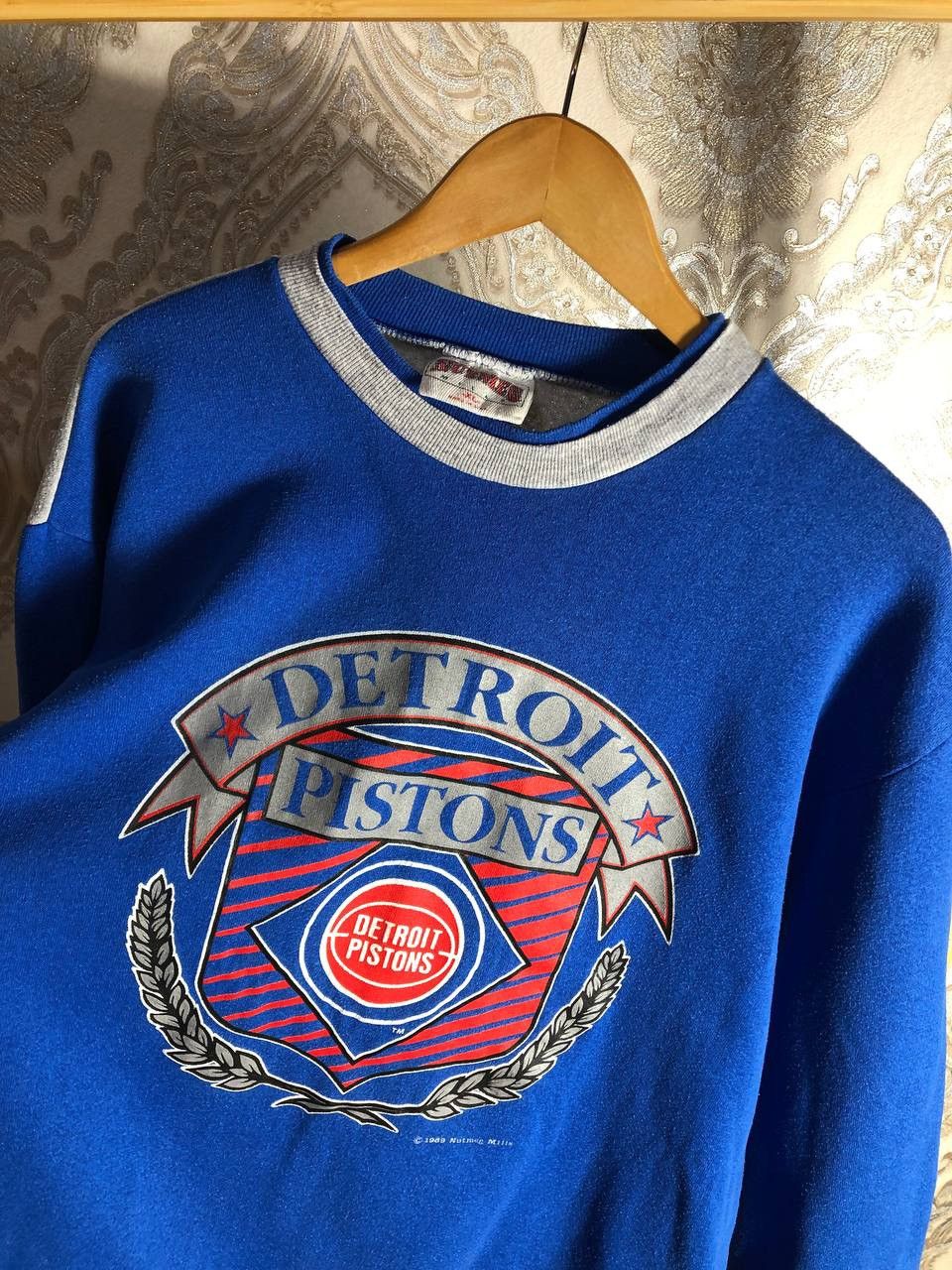 Nutmeg VINTAGE NUTMEG DETROIT PISTONS NBA 1989 SWEATSHIRT Y2K 90s Size US XL / EU 56 / 4 - 2 Thumbnail