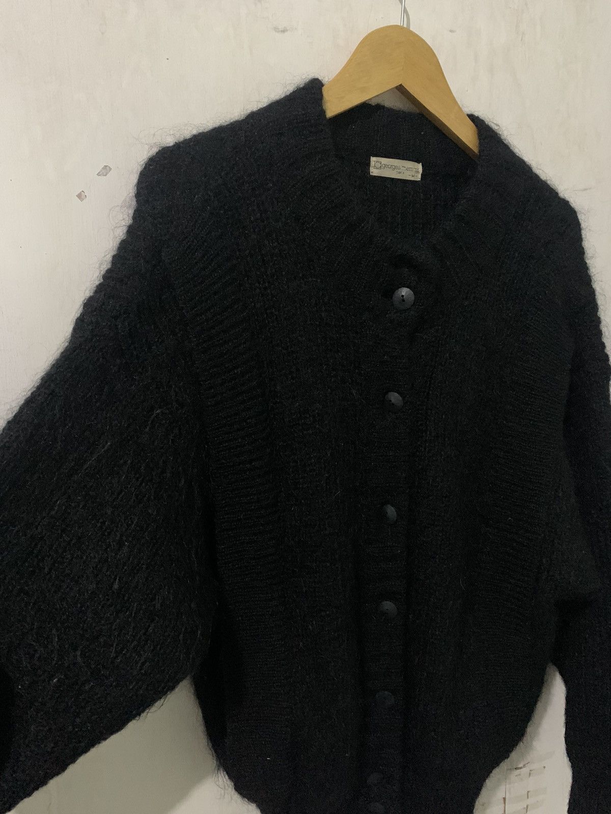 If Six Was Nine × KMRii × Le Grande Bleu (L.G.B.) GEORGES MEMMI Cardigan Mohair Kurt Cobain styel Size US M / EU 48-50 / 2 - 9 Thumbnail