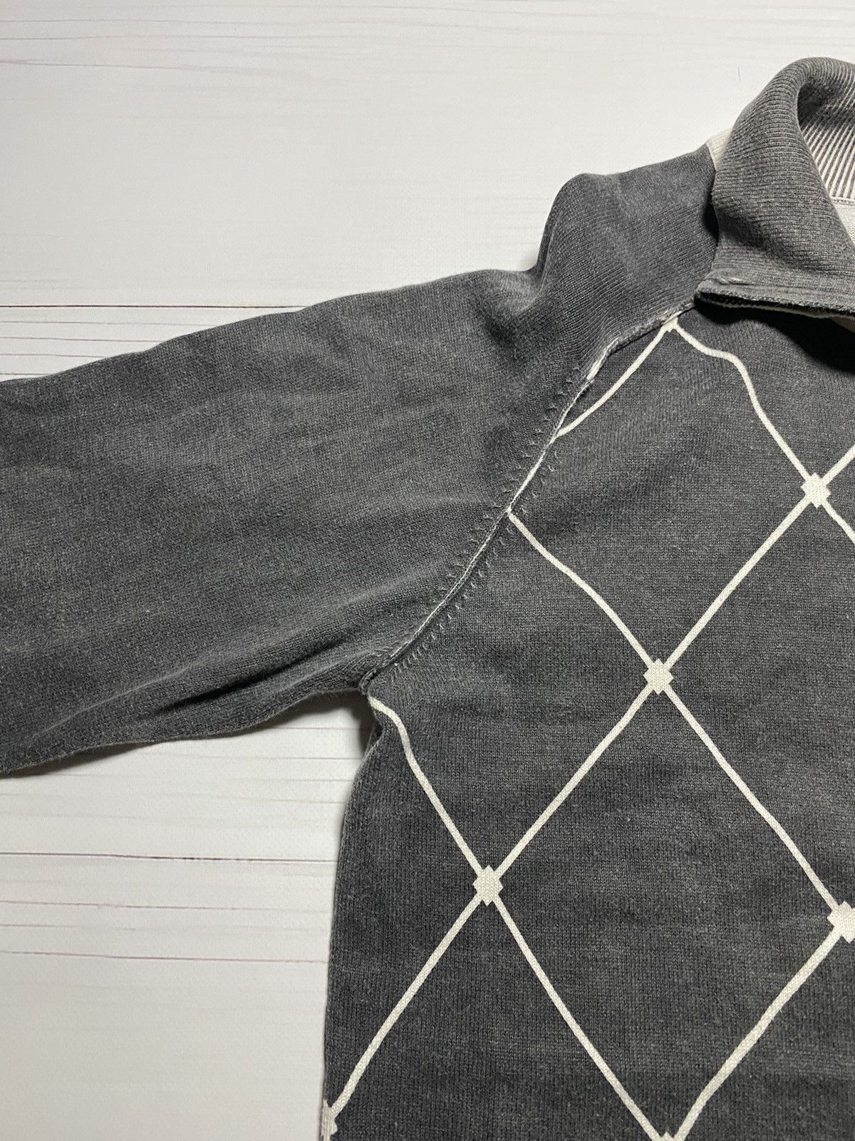 Armani × Vintage Vintage Armani Distressed faded full zip A J sweatshirt Size US S / EU 44-46 / 1 - 6 Thumbnail