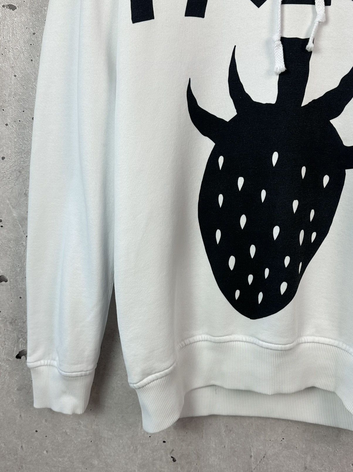 Comme des Garcons Comme des Garcons Fresh Logo White Drawsting Cotton Hoodie Size US L / EU 52-54 / 3 - 5 Thumbnail