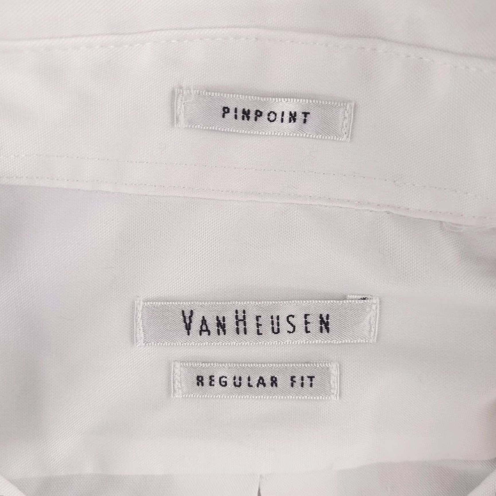Van Heusen VAN HEUSEN Dress Shirt Mens 15.5 34/35 White Long Sleeve Button-Up Size 42R - 3 Thumbnail