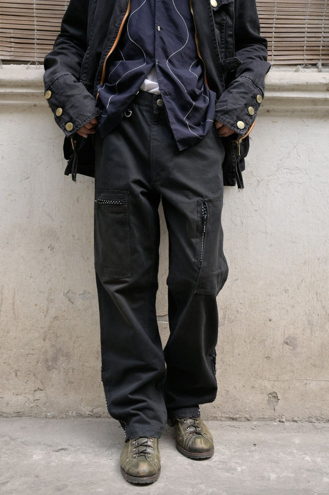 Sophnet. Sophnet. x Swarovski SS2008 stone studs cargo pant Size US 30 / EU 46 - 1 Thumbnail
