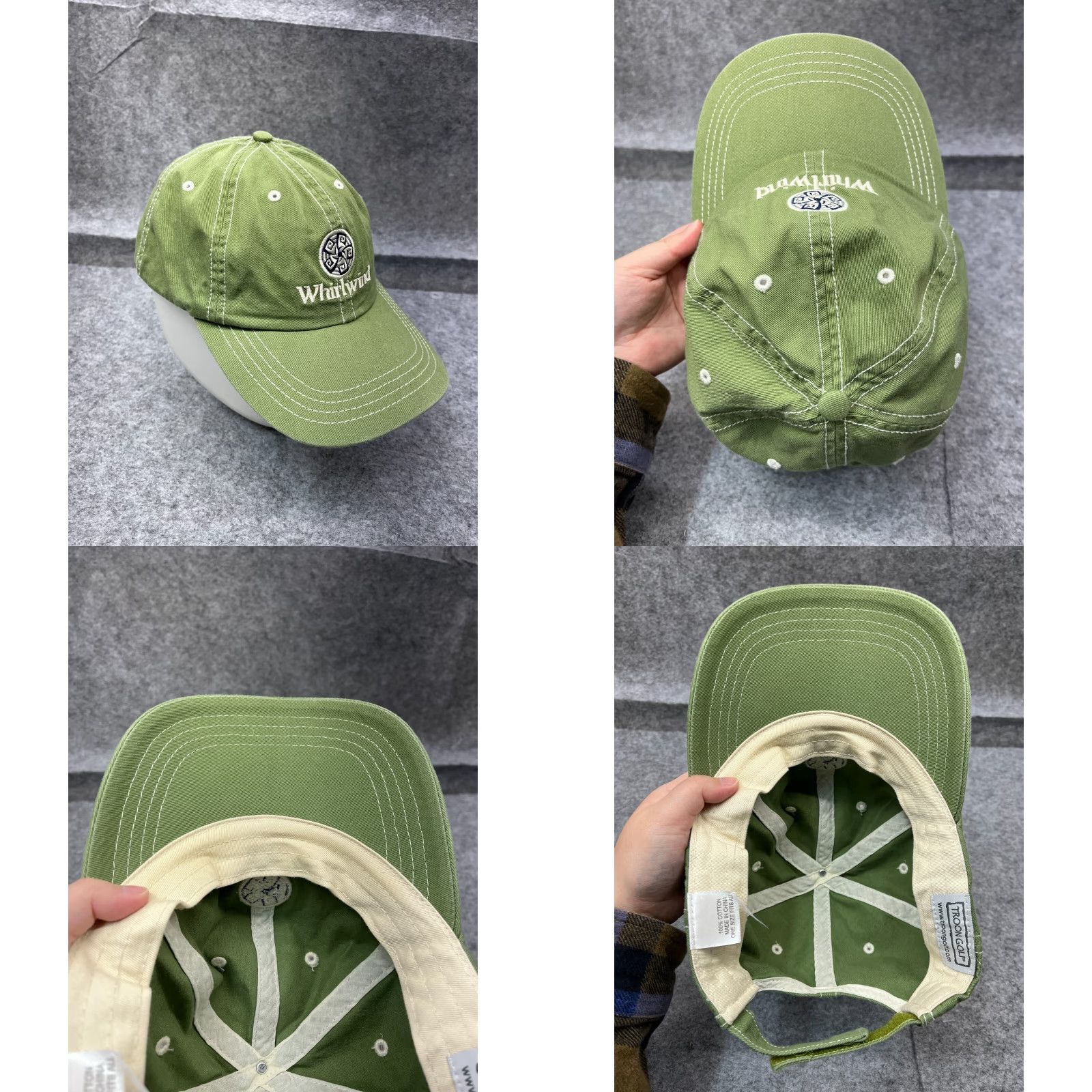 Vintage Troon Golf Hat Cap - Unisex Adults One Size Green 100% Cotton Twill Adjustable Strap Back Baseball Cap Sh​orth Theme: Golf Size ONE SIZE - 8 Thumbnail