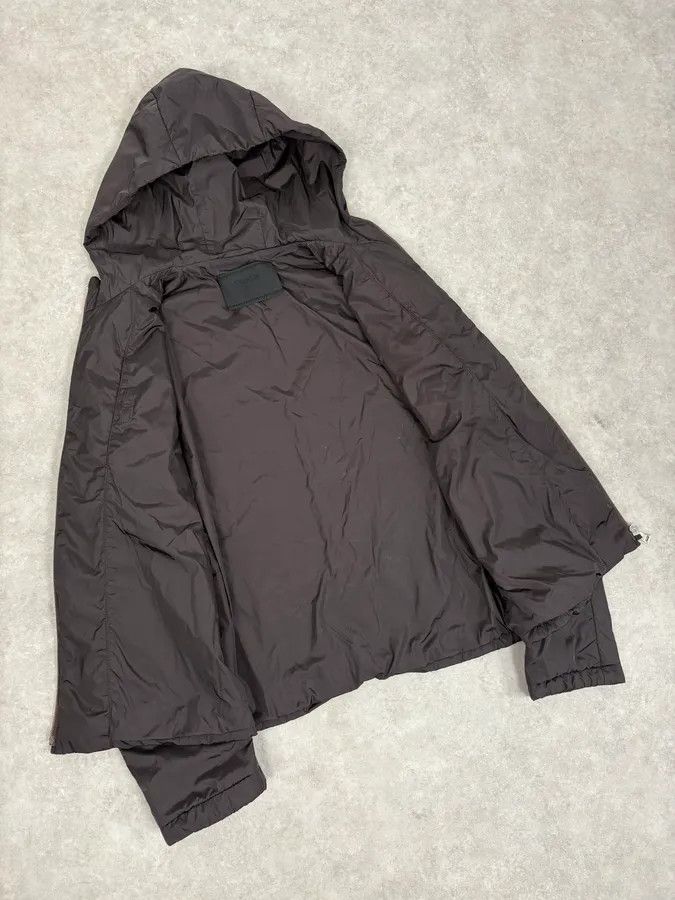 Prada AW1999 Prada Dark Brown Nylon Hooded Jacket Size M / US 6-8 / IT 42-44 - 7 Thumbnail