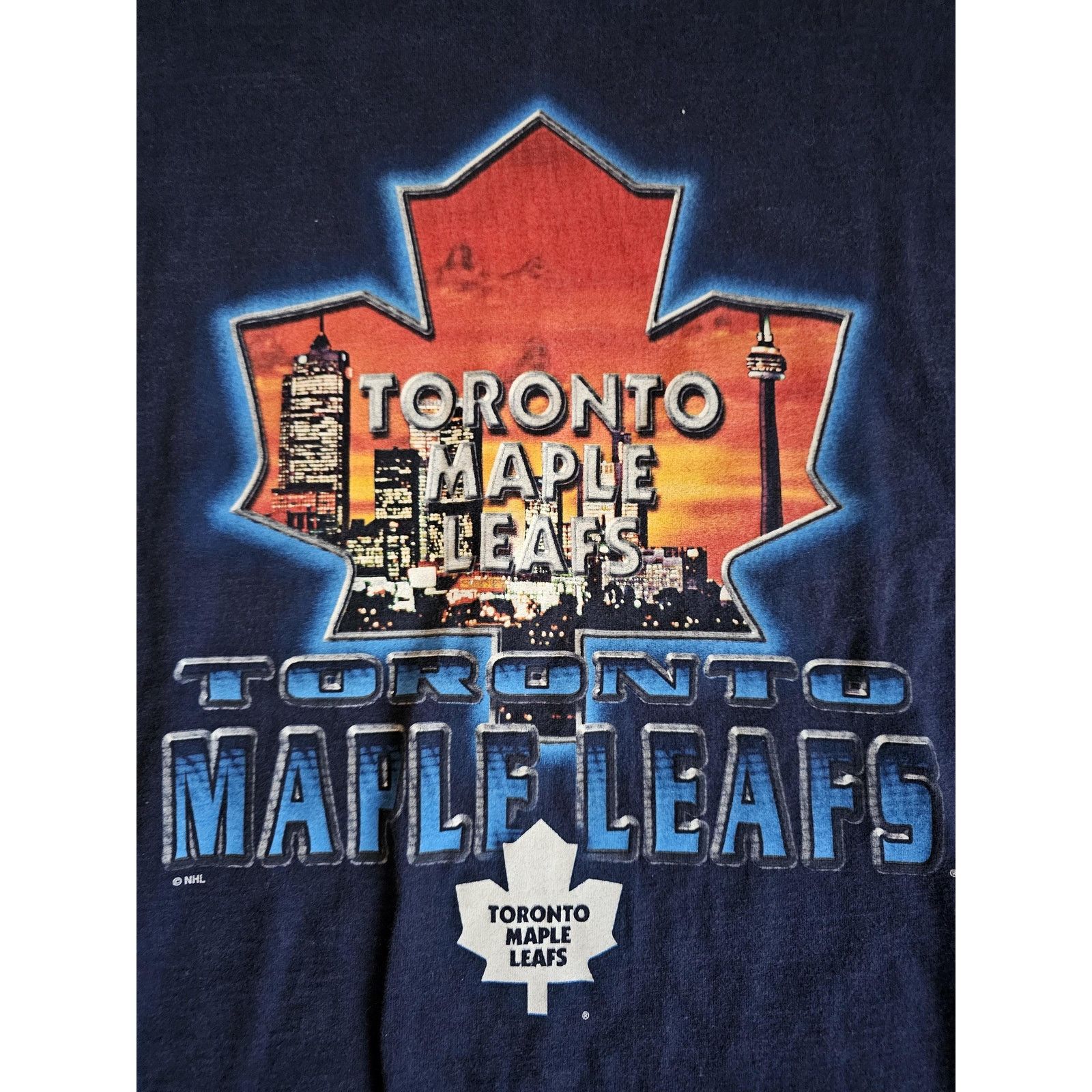 Pro Player Toronto Maple Leafs Pro Player Blue Orange T-shirt Sz XL Size US XL / EU 56 / 4 - 3 Thumbnail