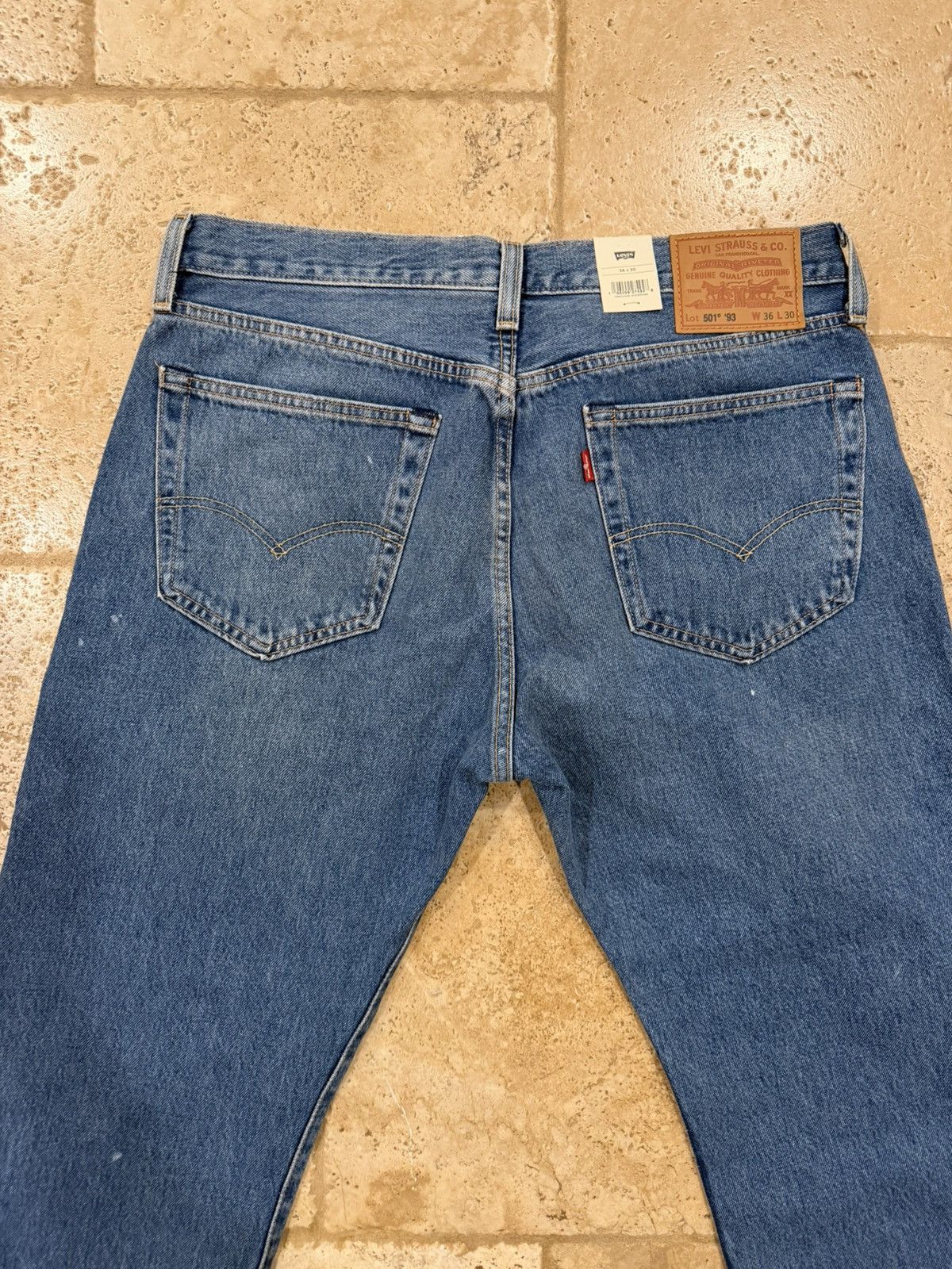 Levi's Vintage Clothing Levi's 501 Vintage '93 Straight Paint Distressed Denim Jeans Size US 36 / EU 52 - 7 Thumbnail