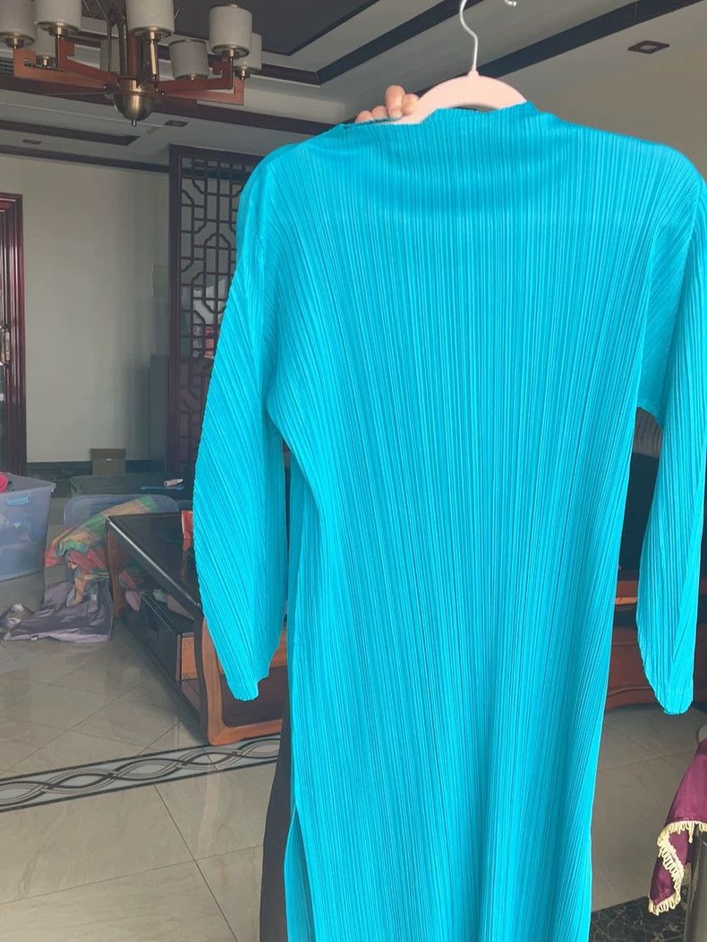 Issey Miyake issey miyake size:3 Lake blue dress 2505-Nextarrow Size XXS / US 00 / IT 34 - 2 Thumbnail