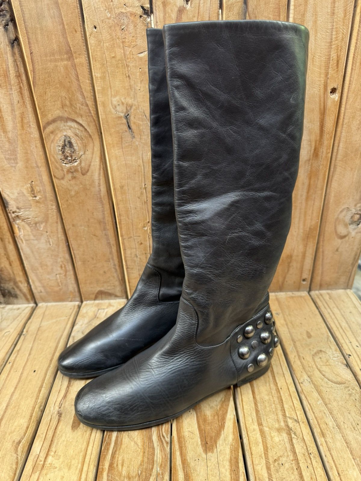 Gucci Gucci black women’s leather boots sz EUR 35.5 USA 5.5 Size US 5.5 / IT 35.5 - 1 Thumbnail
